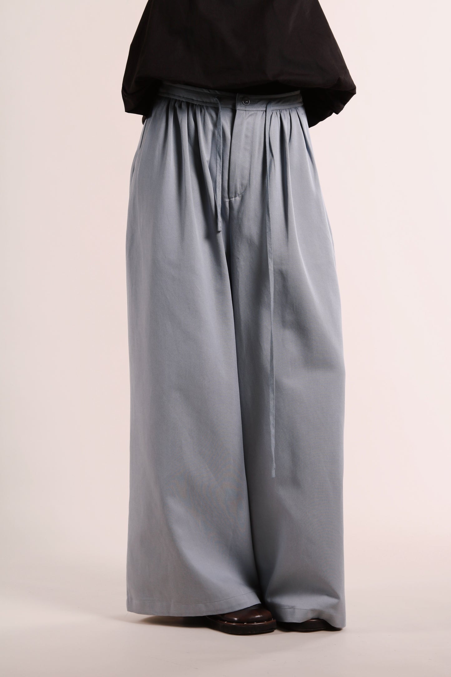 Renne Wide Leg Pants (Blue)