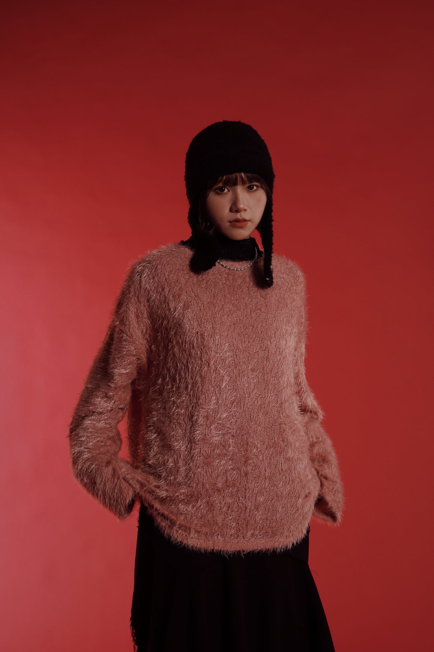 Fluffy Oversize Top (Pink)