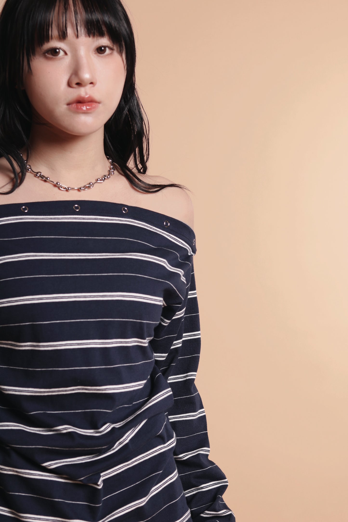 Striped Top (Navy)