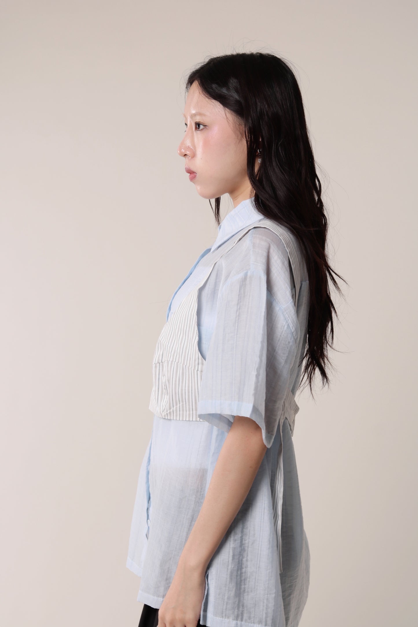 Striped Vest (Ivory)