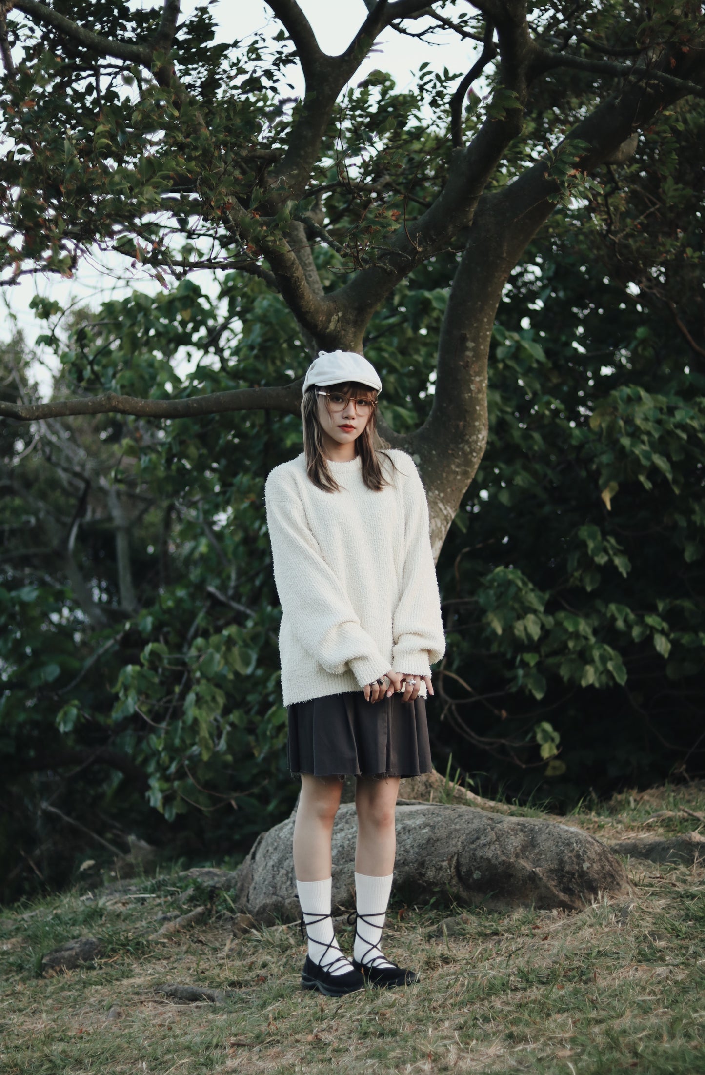 Oversized Knit Top (Butter)