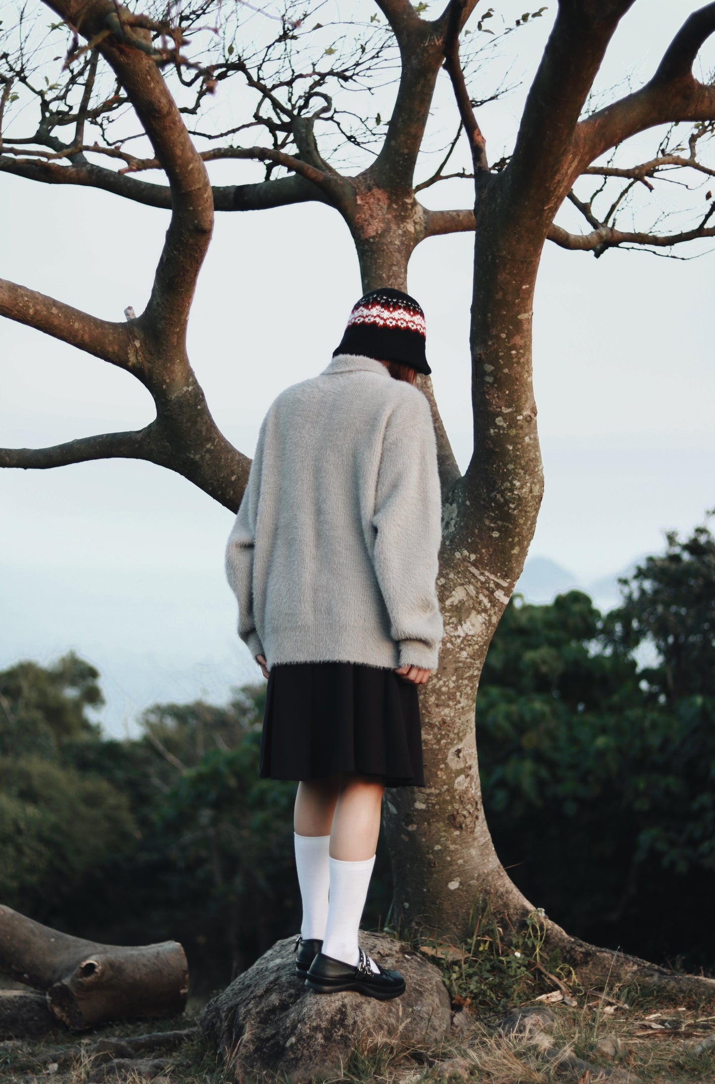 Doll Pleated Mini Skirt (Black)