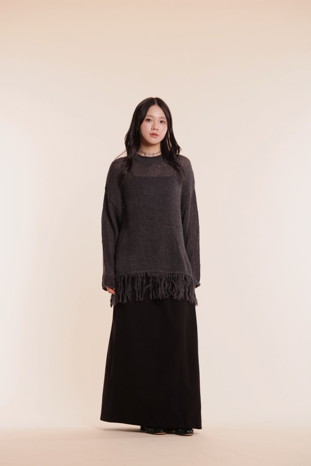 Soso Knit Top (Charcoal)