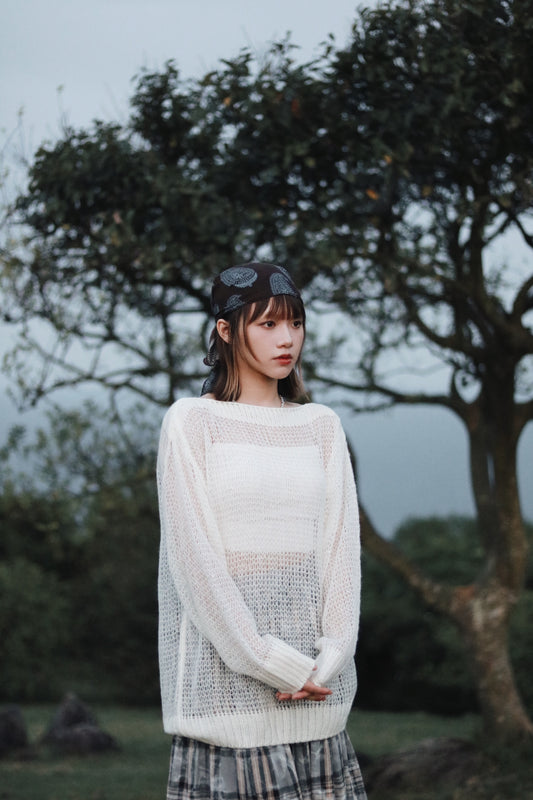 Autumn Knit Top (White)