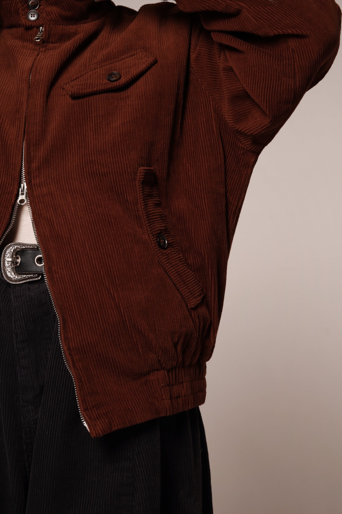 Unisex Corduroy Jacket (Brown)