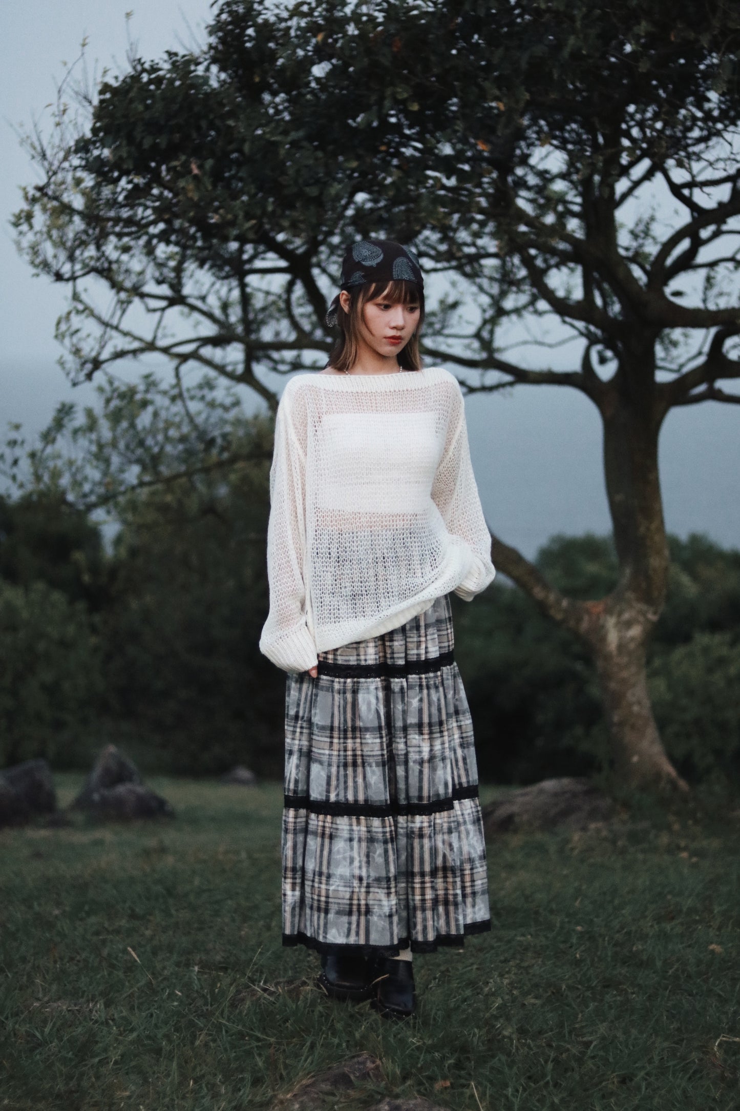 Autumn Knit Top (White)