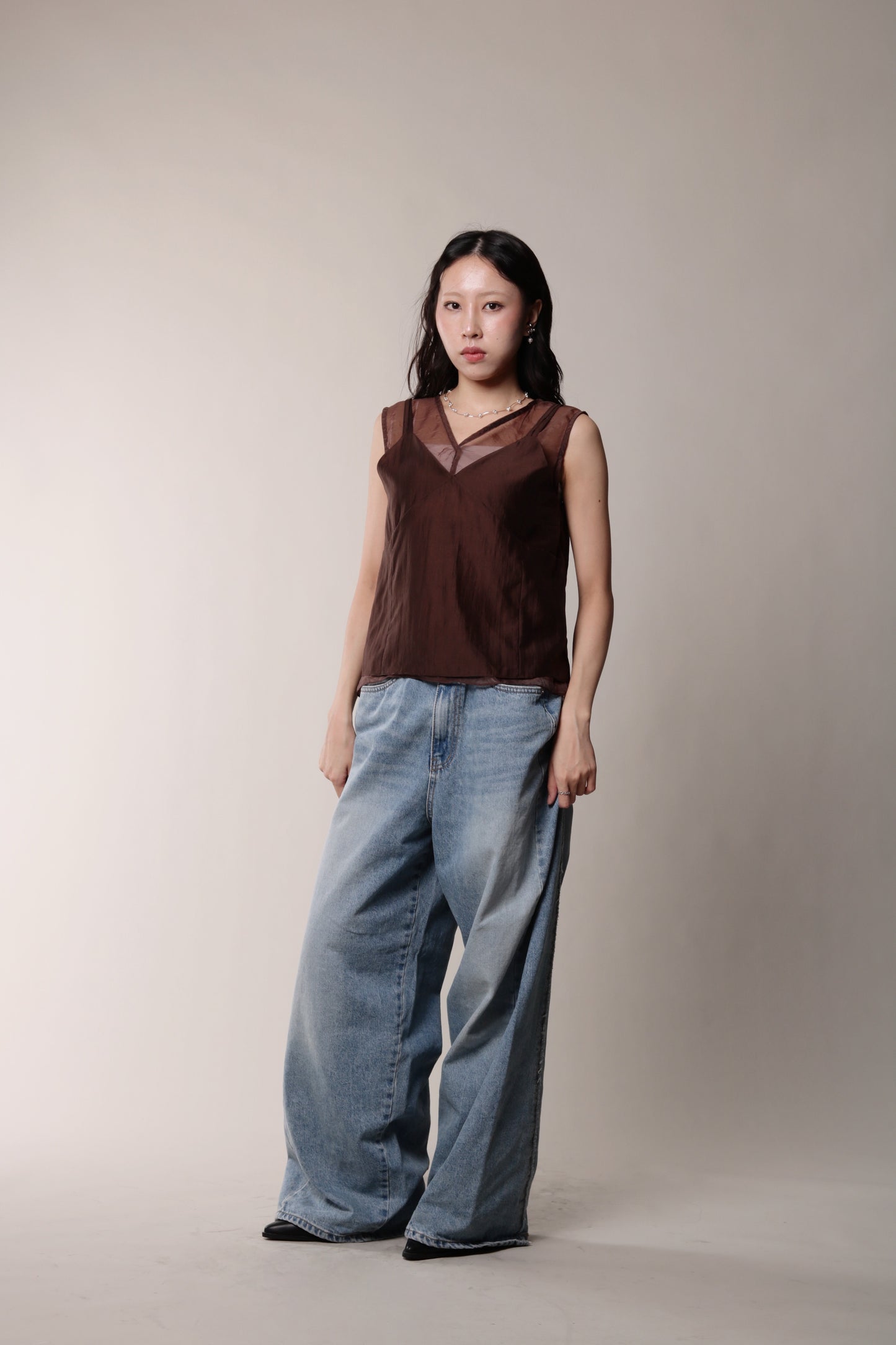 Chaya Layered Top (Brown)