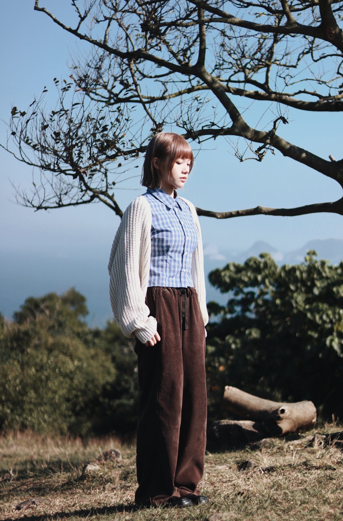 Cropped Shirt (Checkered)