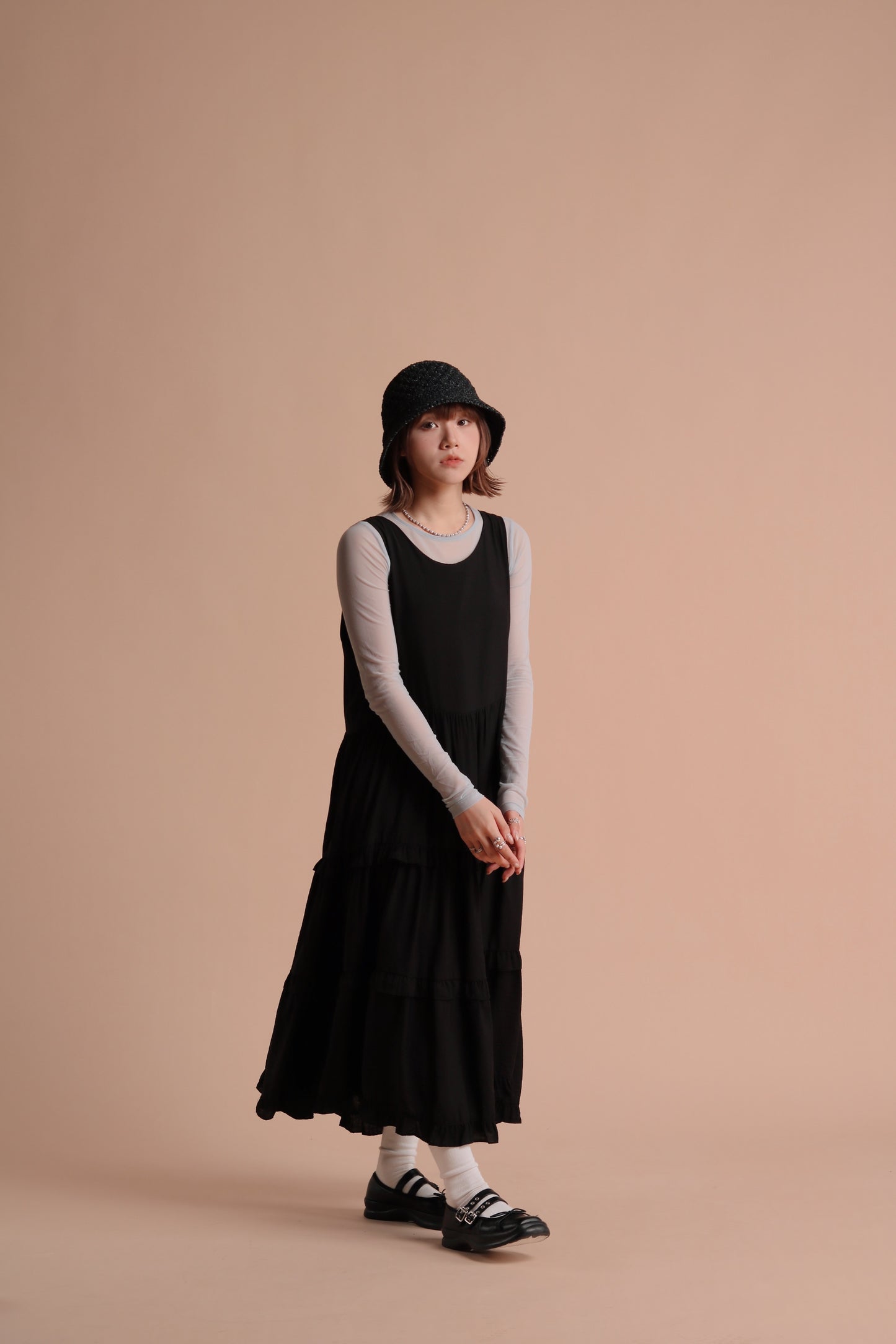 Alva Ruffle Dress (Black)