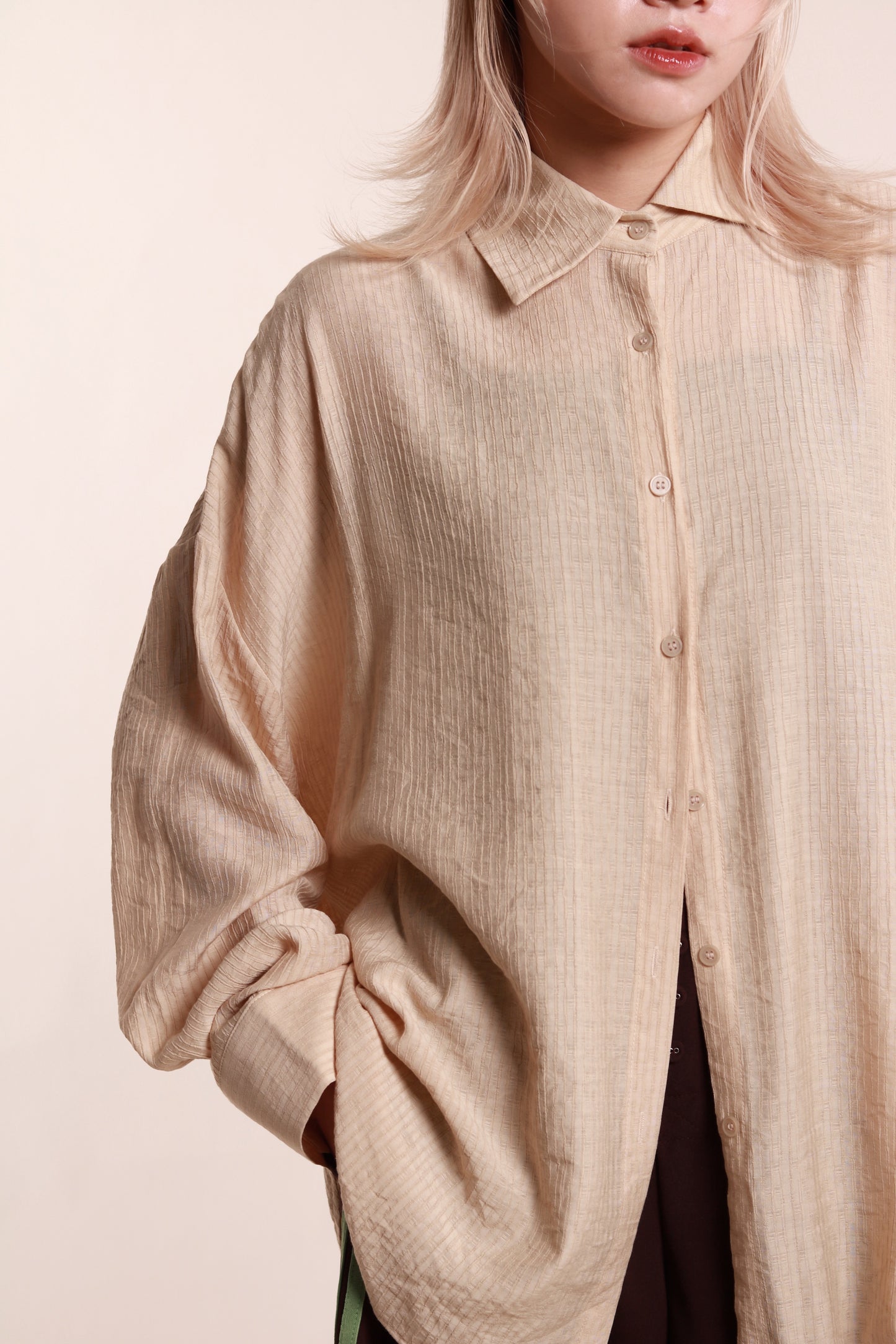 Softy Oversize Shirt (Beige)