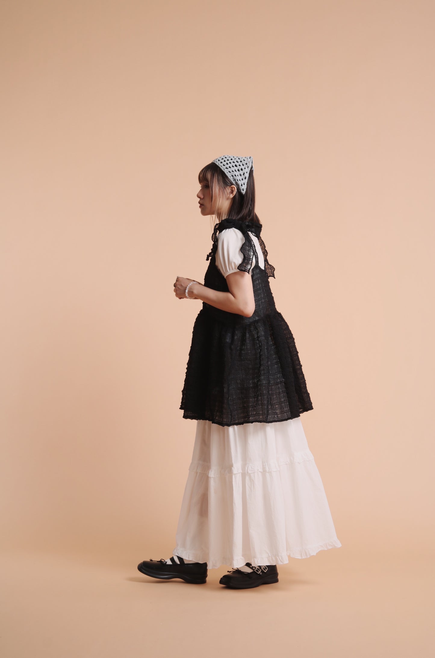 Doll Bubble Mini Dress (Black)