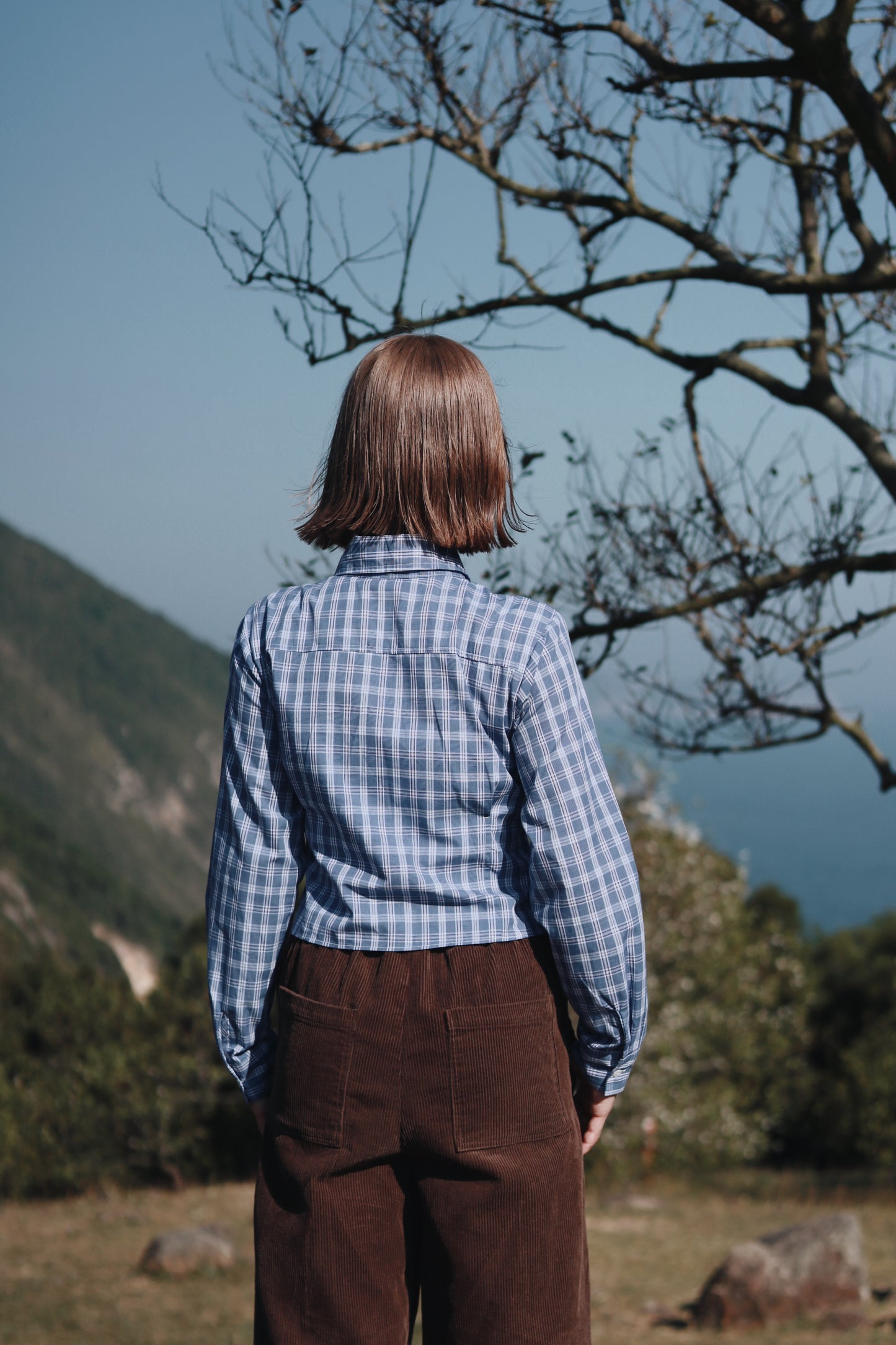 Cropped Shirt (Checkered)