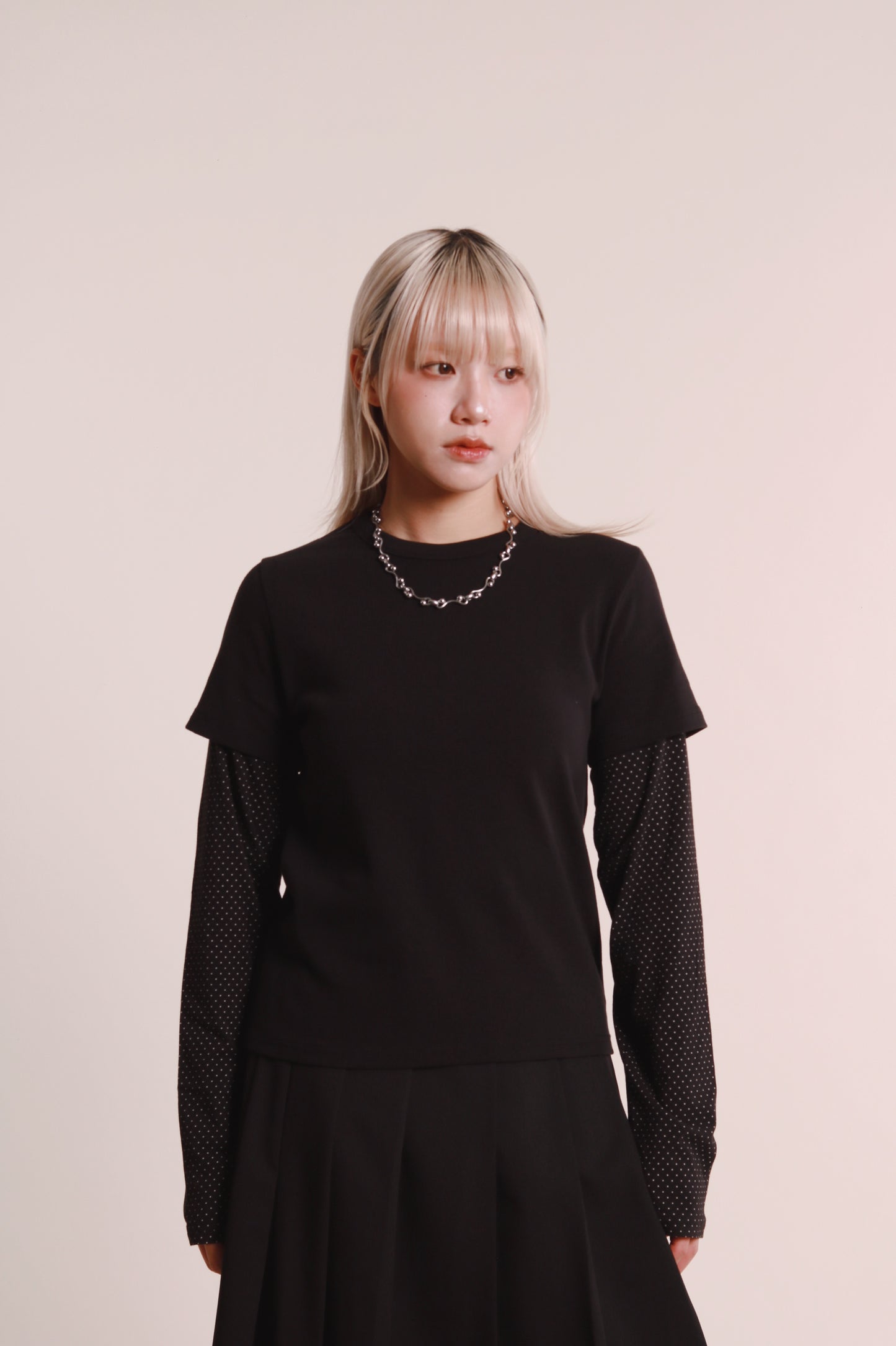 Layered Dot Top (Black)