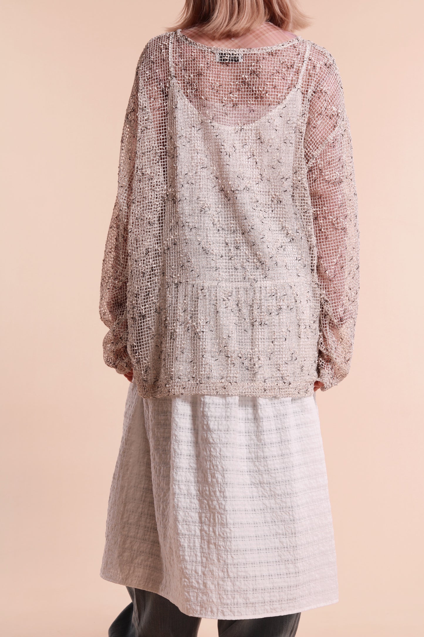 Oversized Net Top (Ivory)