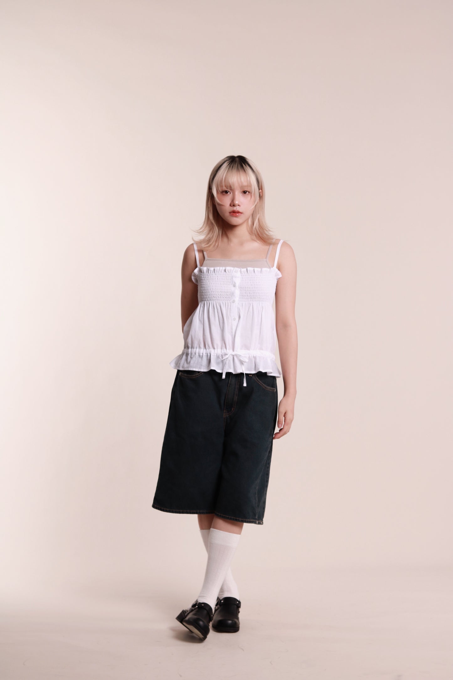 Audrey Sleeveless Top (White)