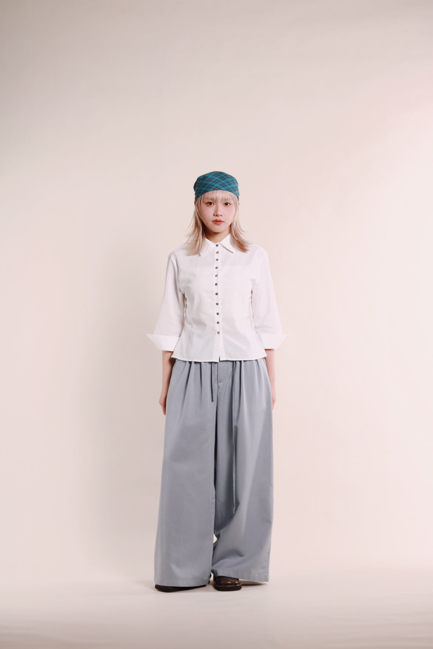 Renne Wide Leg Pants (Blue)