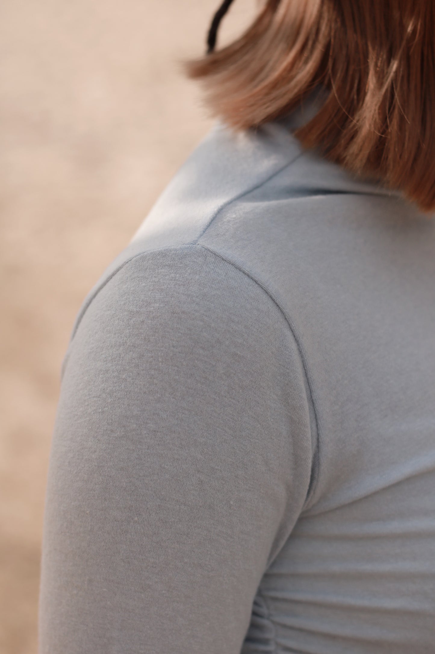 Spring Gathered Top (Baby Blue)