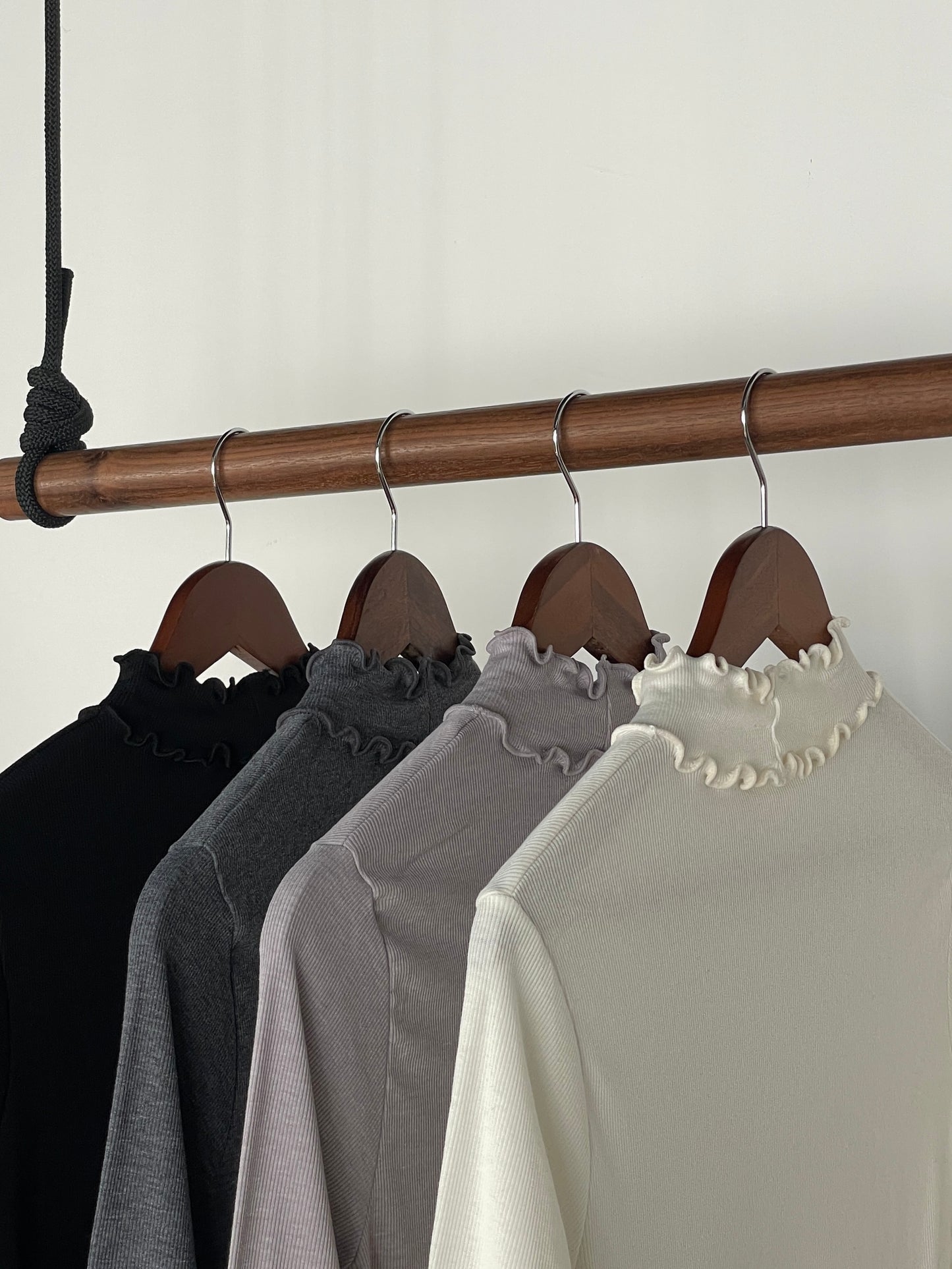 Double Ruffle Top (Grey)