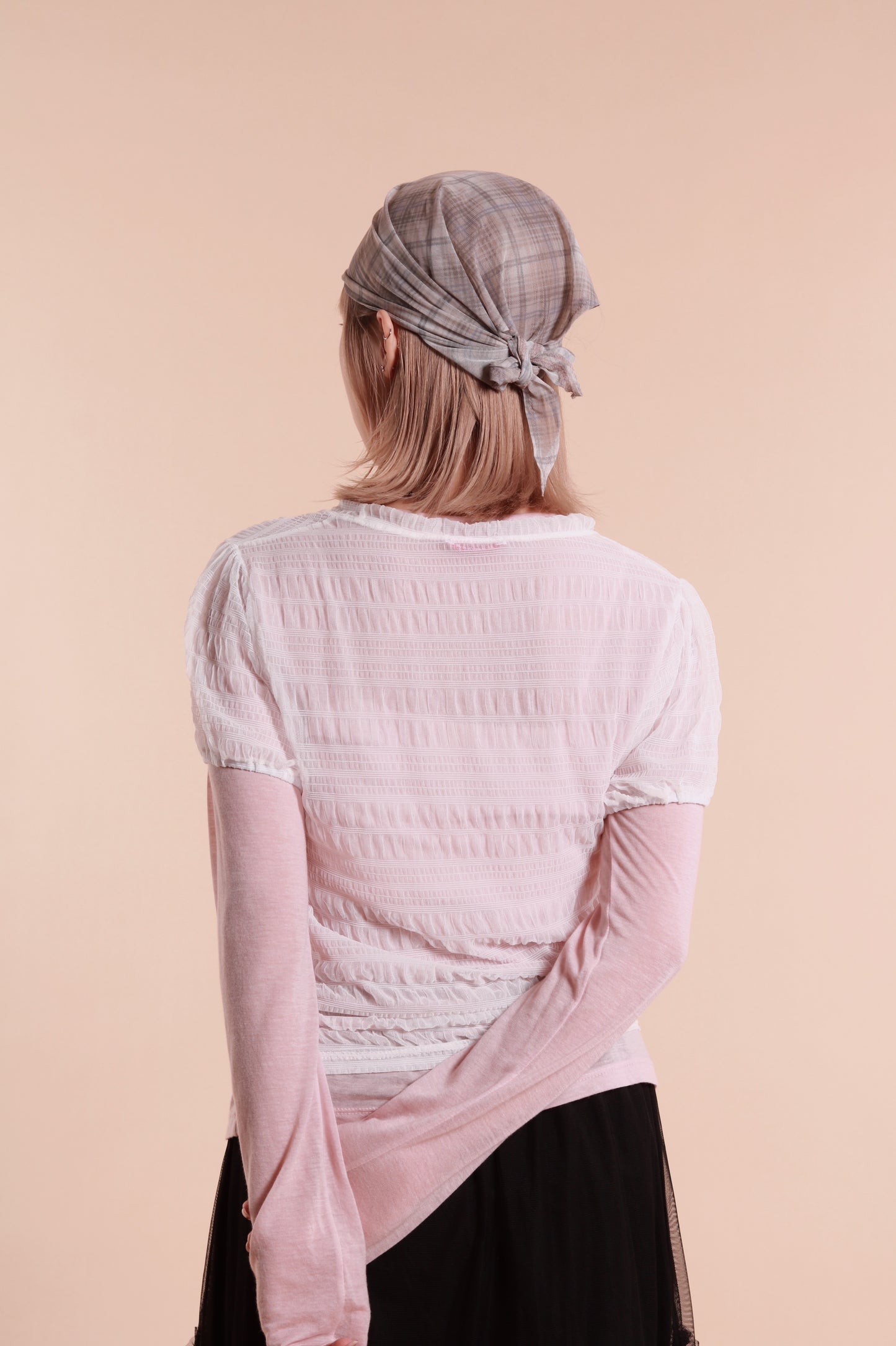 See Through Scarf (Beige)