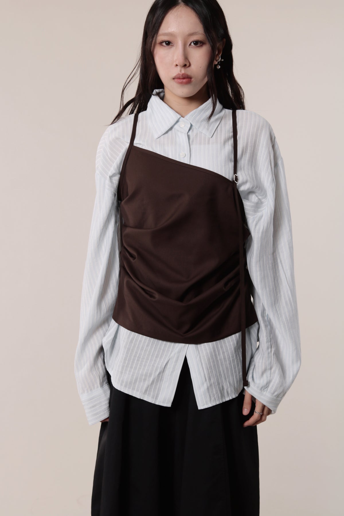 Autumn Striped Shirt (Baby Blue)