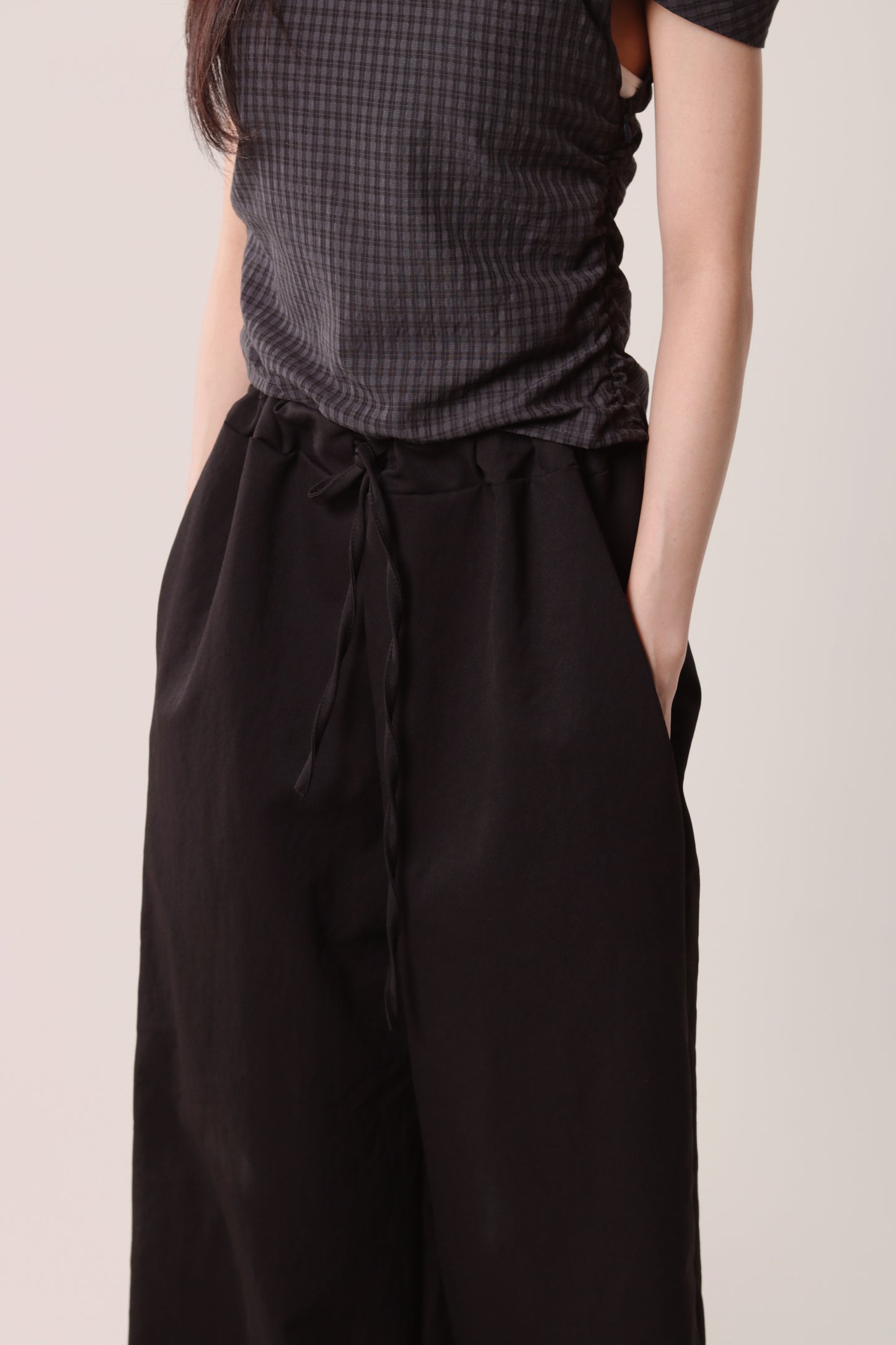 Double Ruffle Pants (Black)
