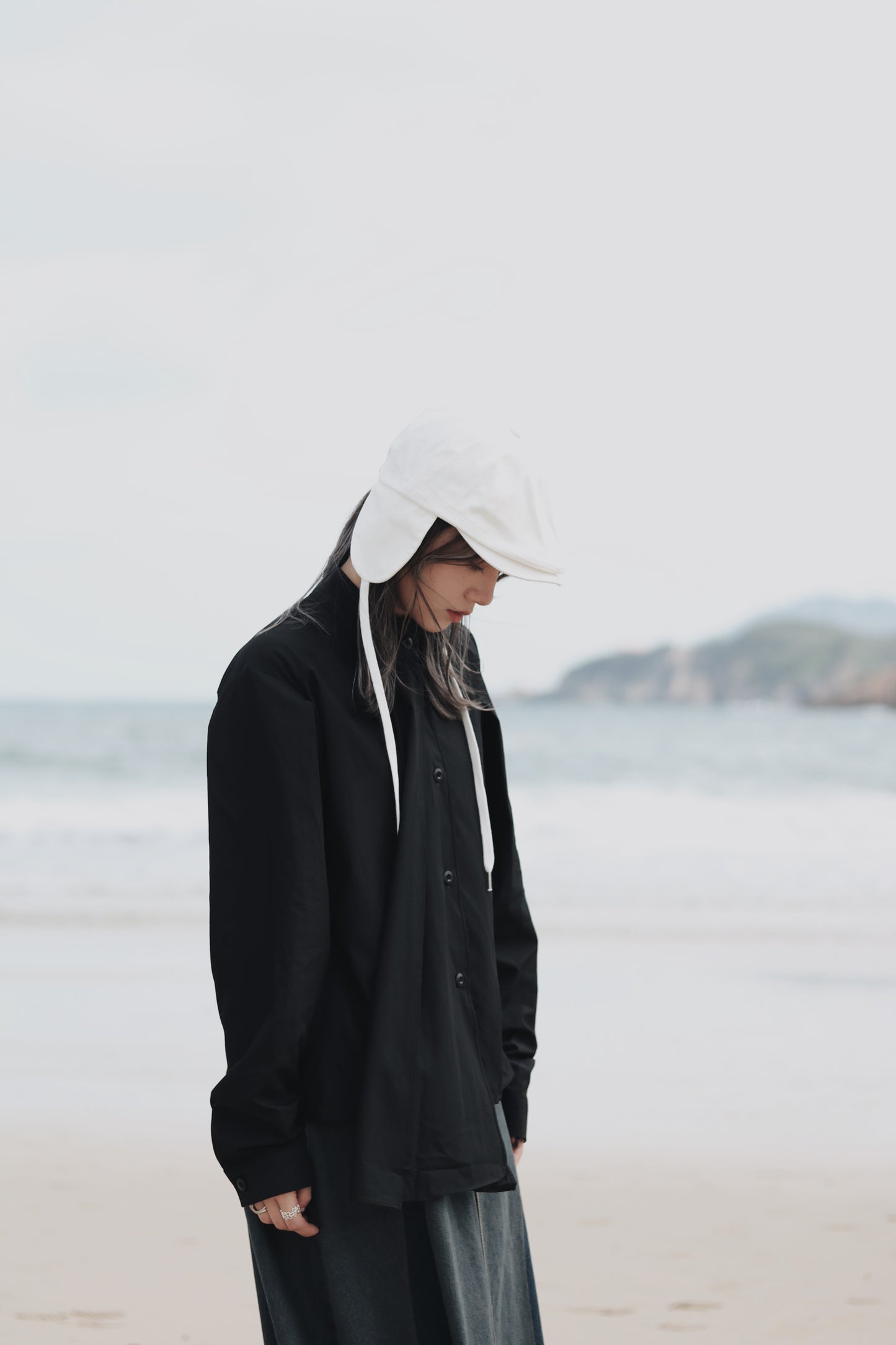 Snoopy Hat (Beige/Black/White)