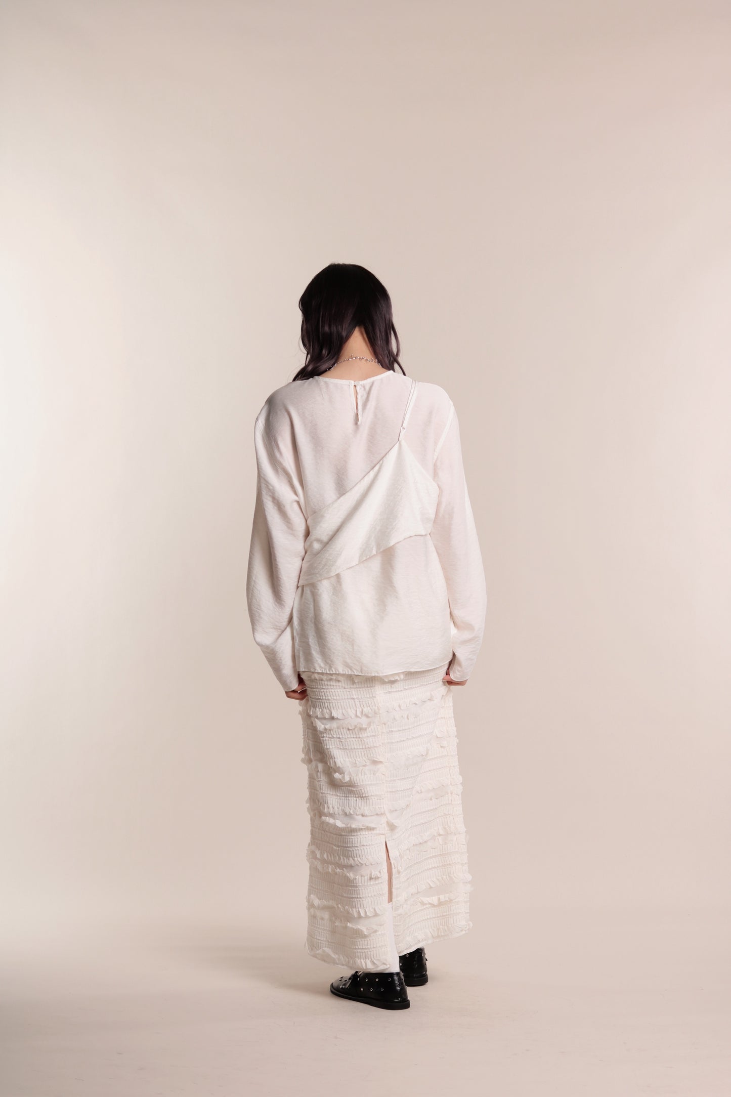 Cami Wrap Blouse (Ivory)