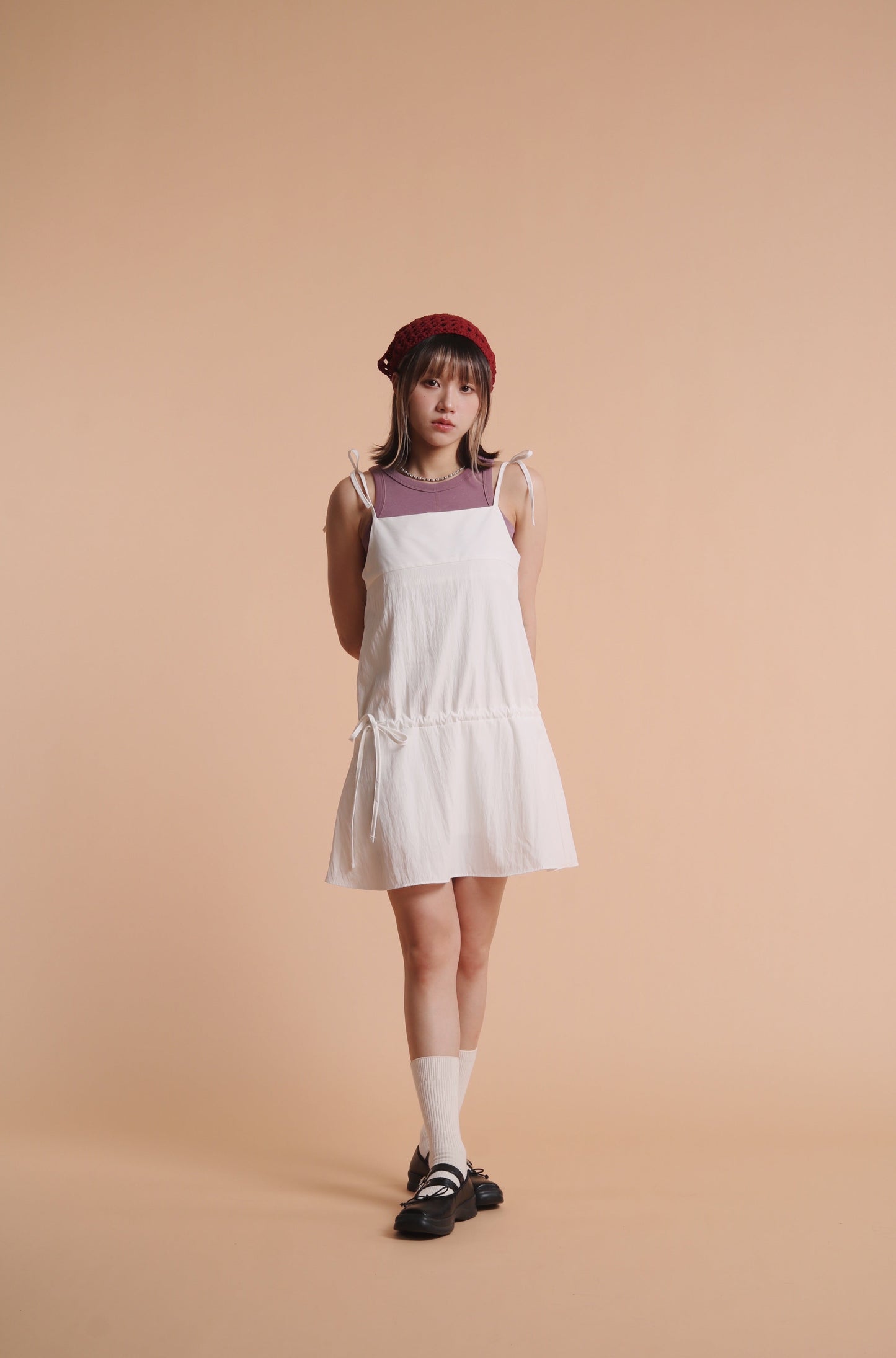 Triangle Head Scarf (Beige/Baby Blue/Black/Red)