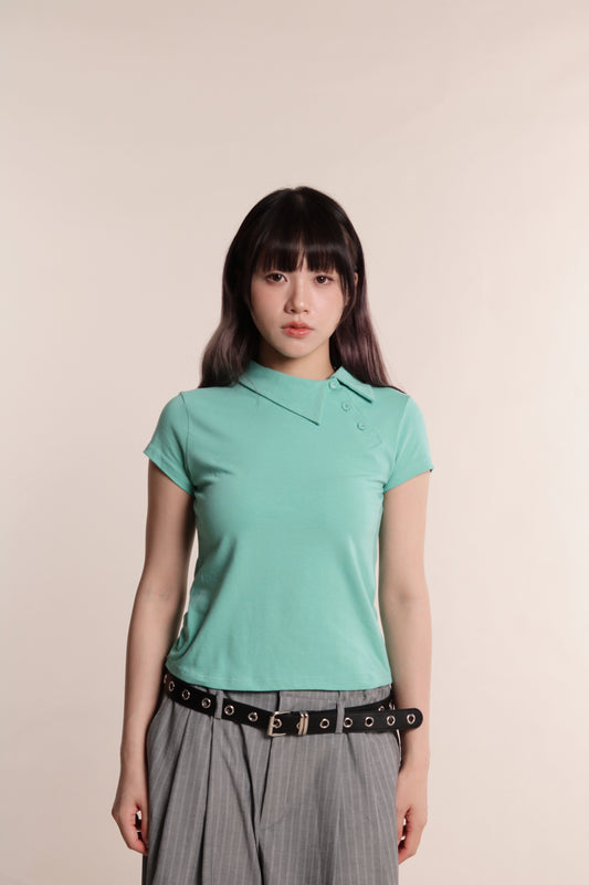 Retro Top (Blue Green)