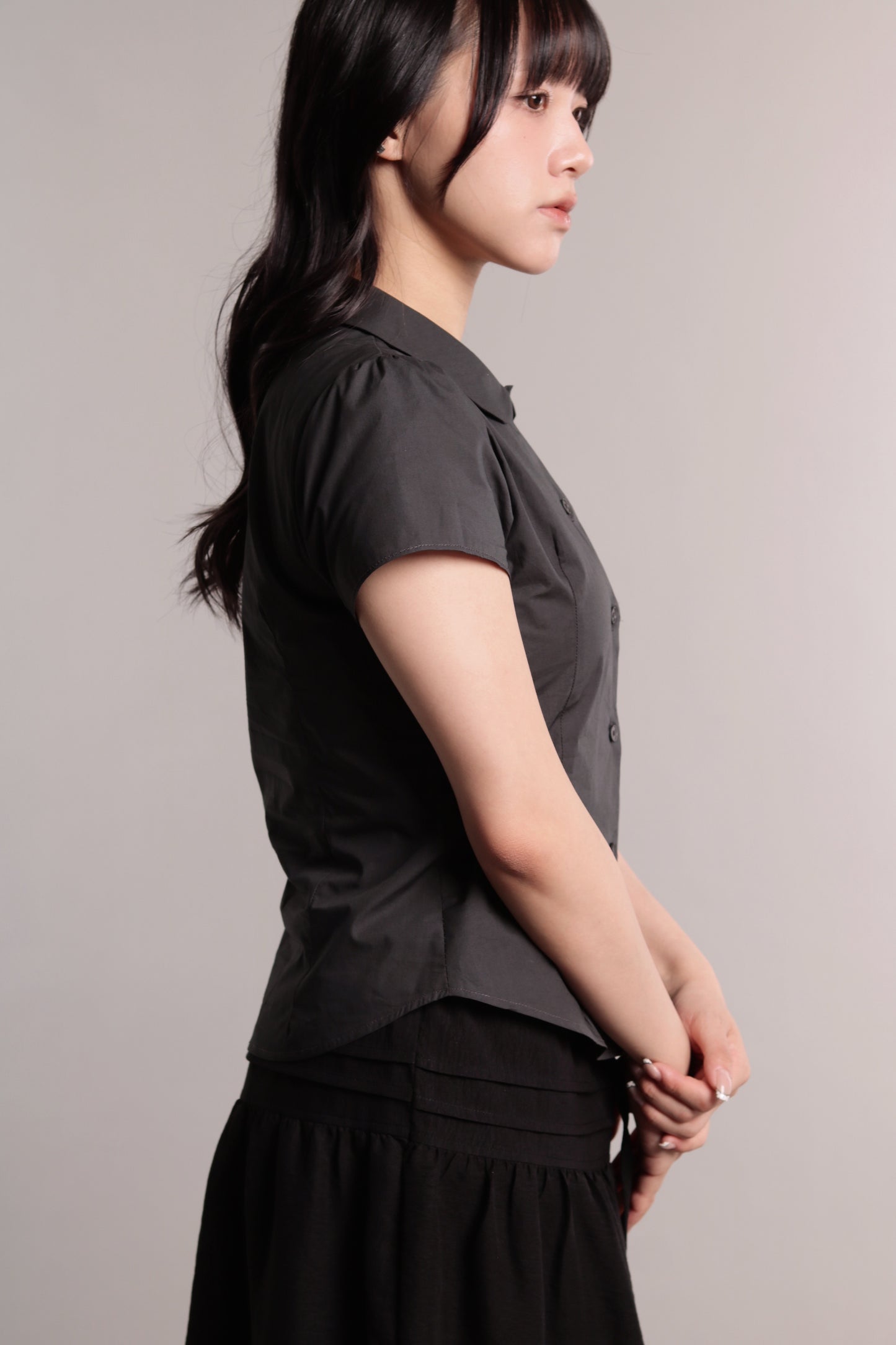 Corset Shirt (Charcoal)