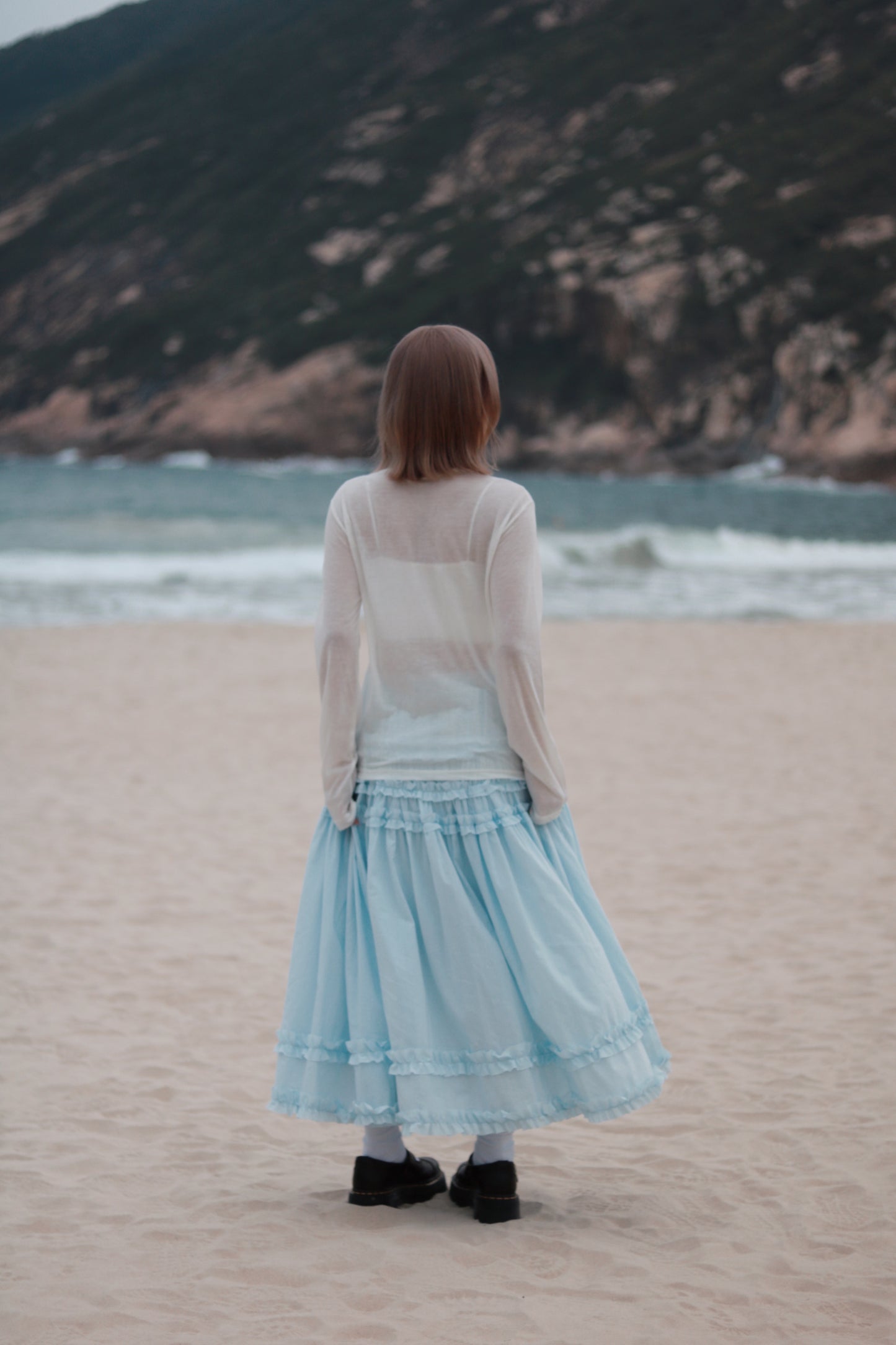 Spring Basic Top (Charcoal/Pink/Purple/White)