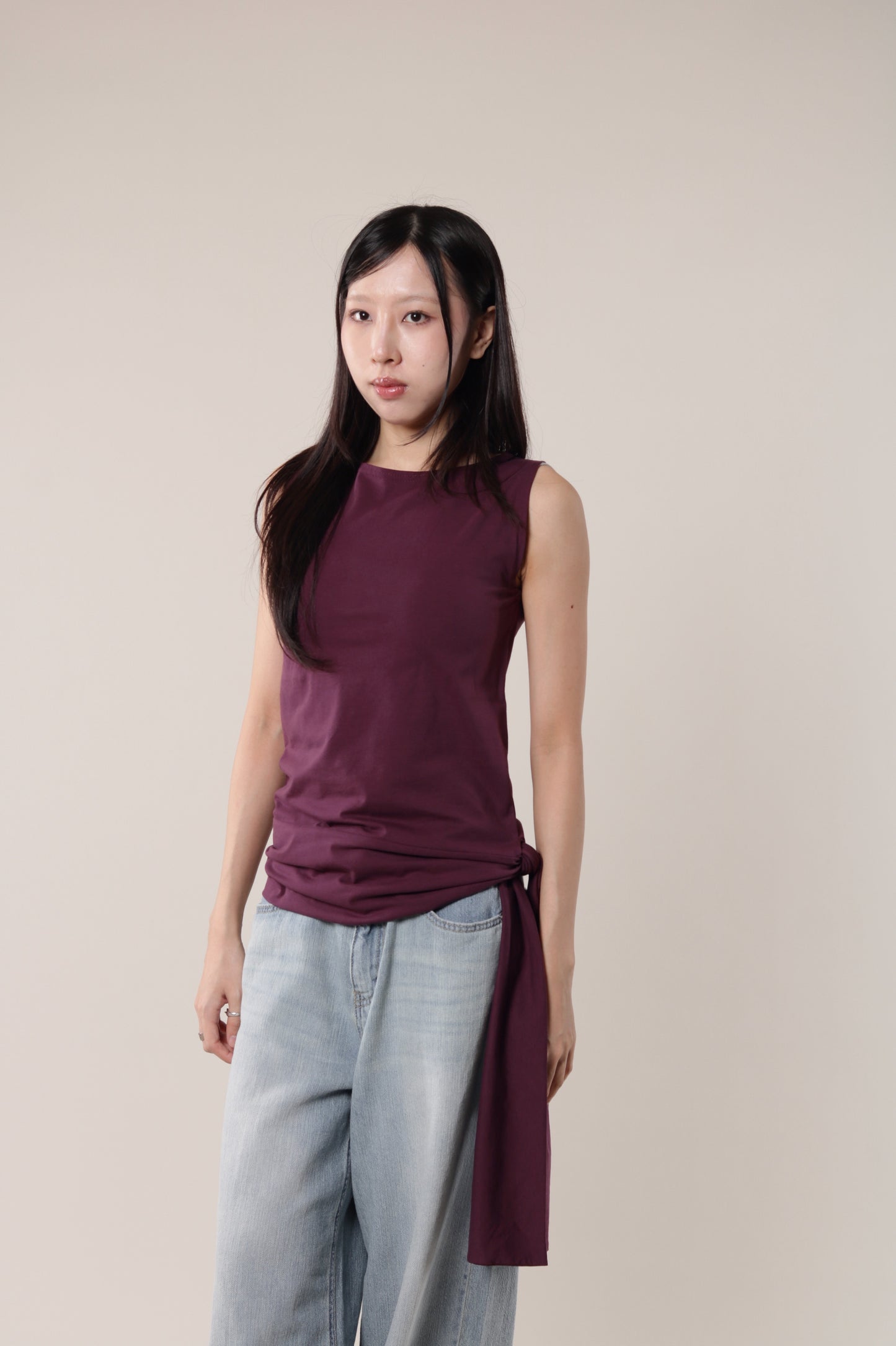 Amos Sleeveless Top (Purple)