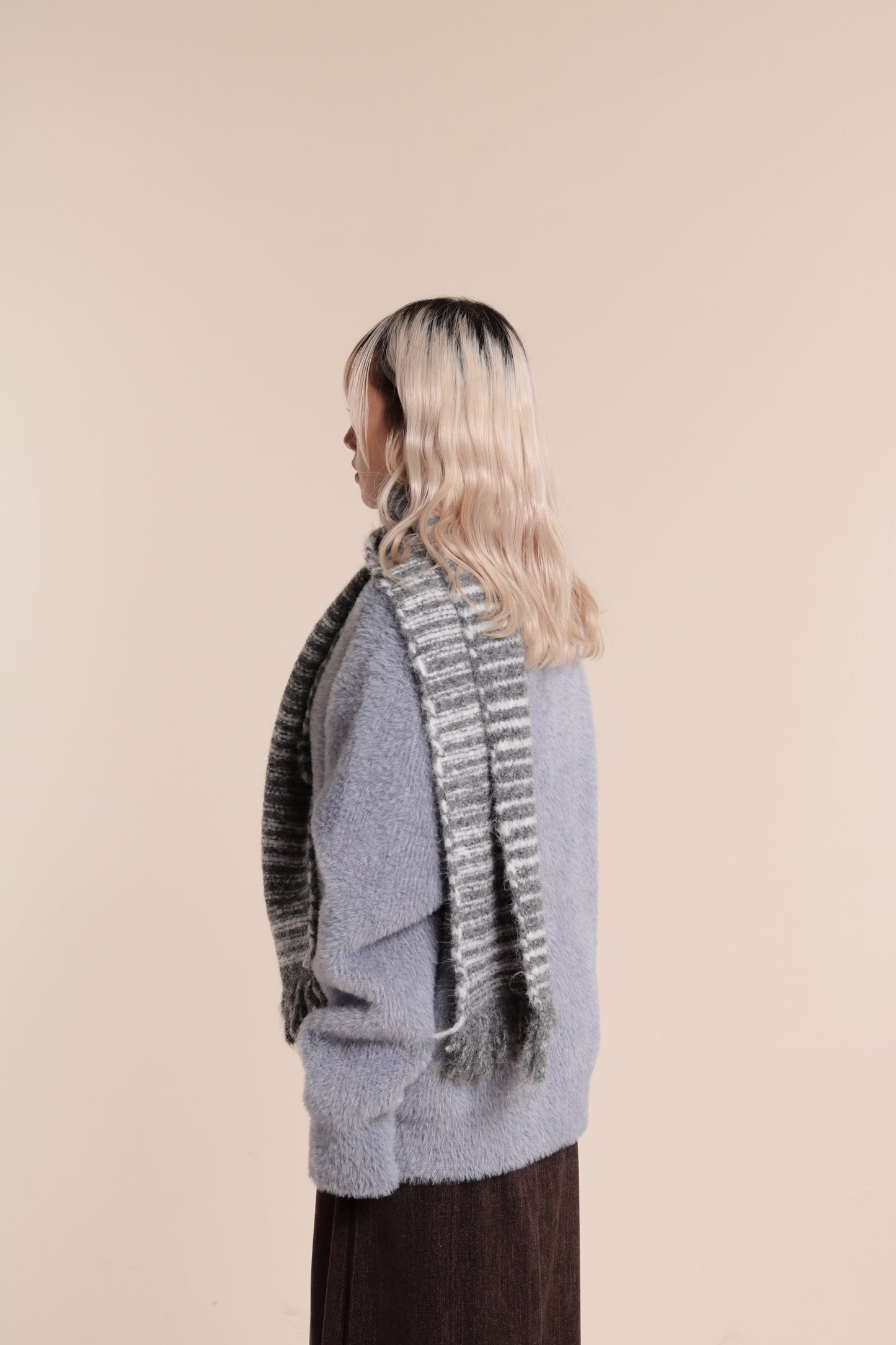 Fluffy Cardigan (Baby Blue)