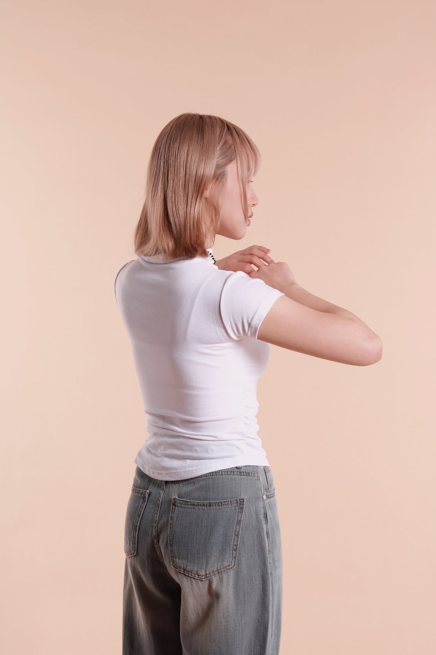 Gathered Tee (White)