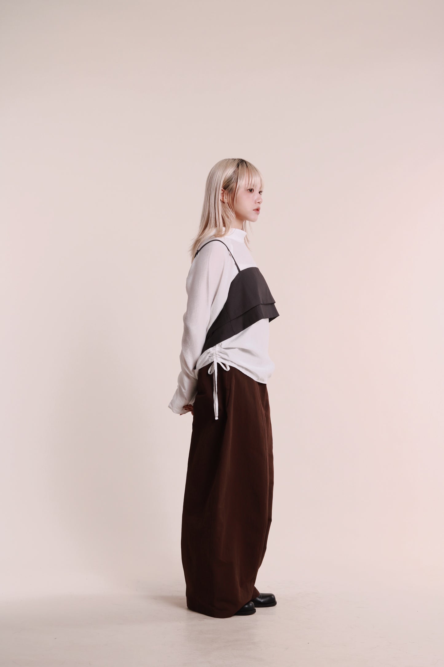 Doll Gathered Blouse (White)