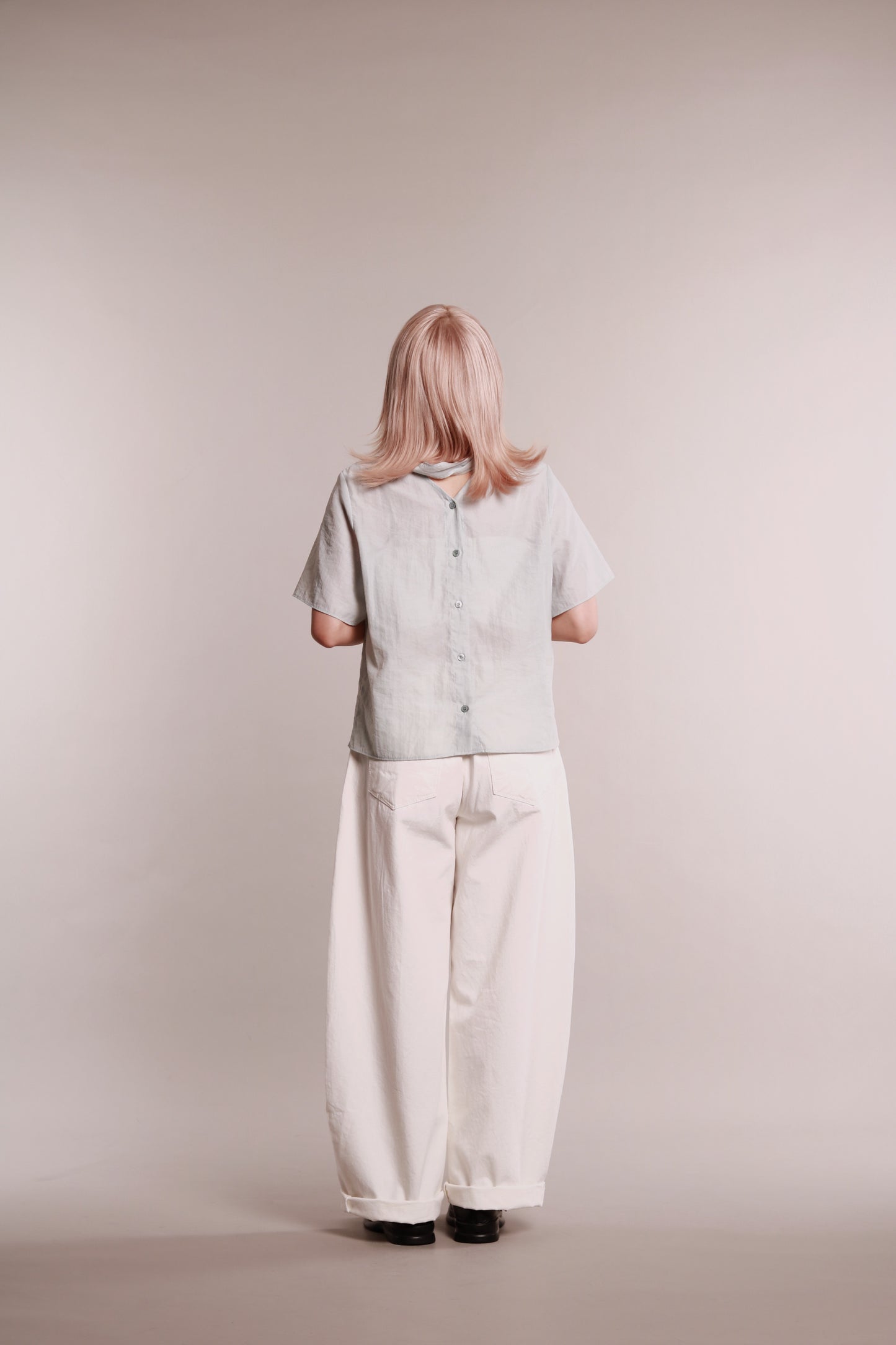 See Through Tie Top (Sky)