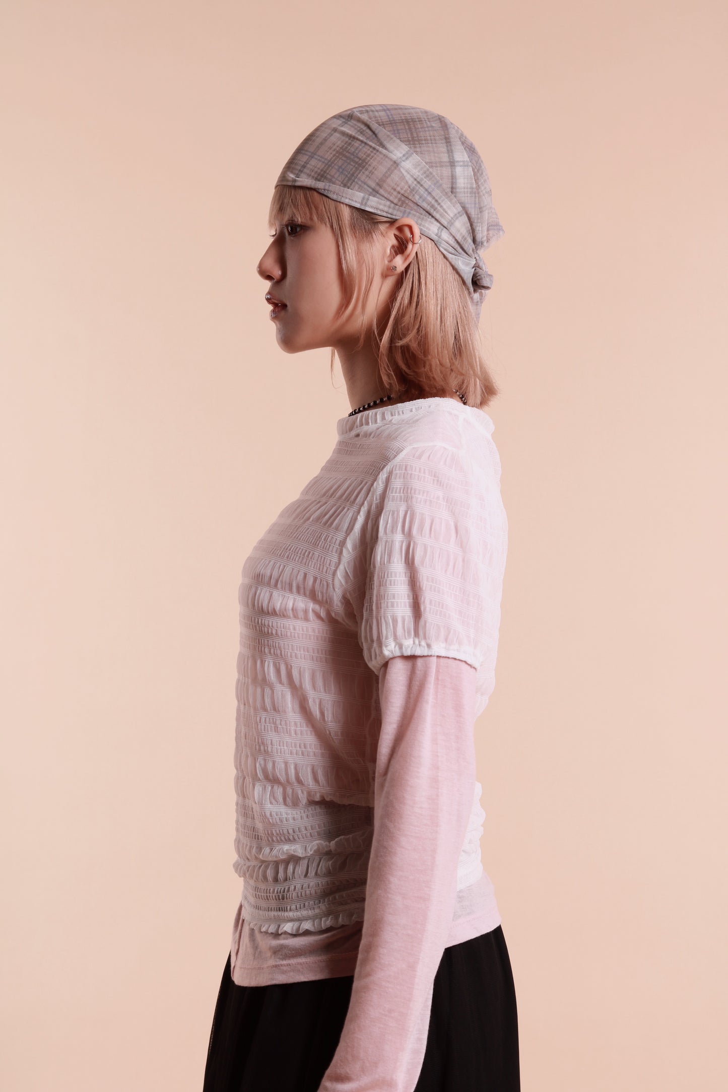 See Through Scarf (Beige)