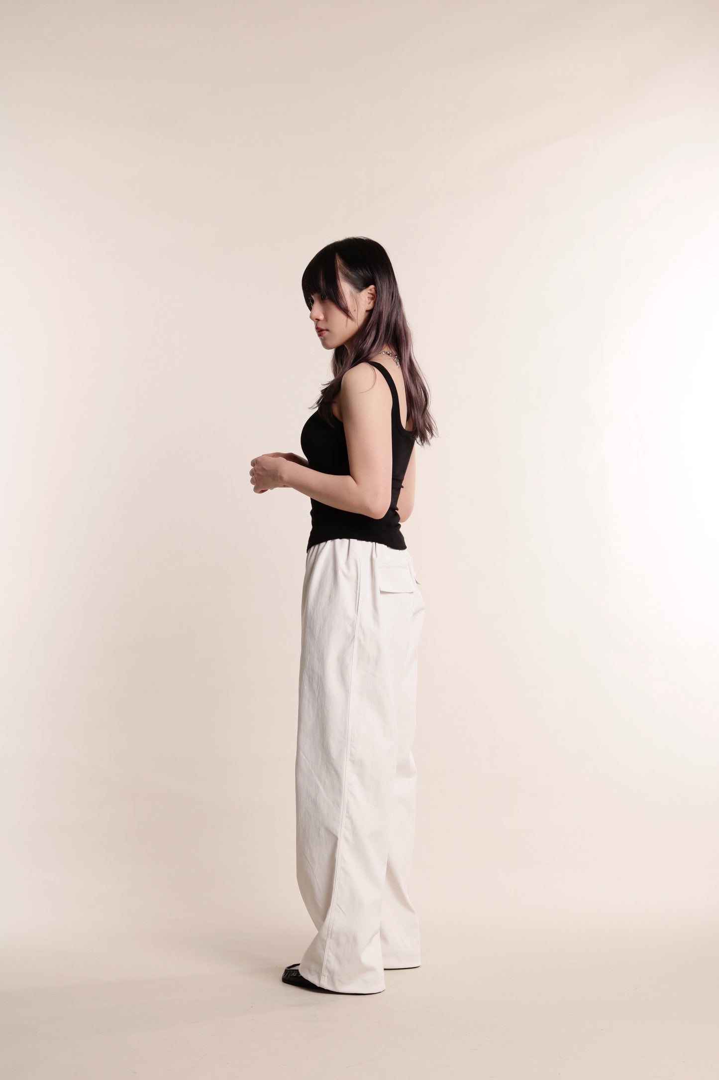 Square Neck Bra Top (Black)