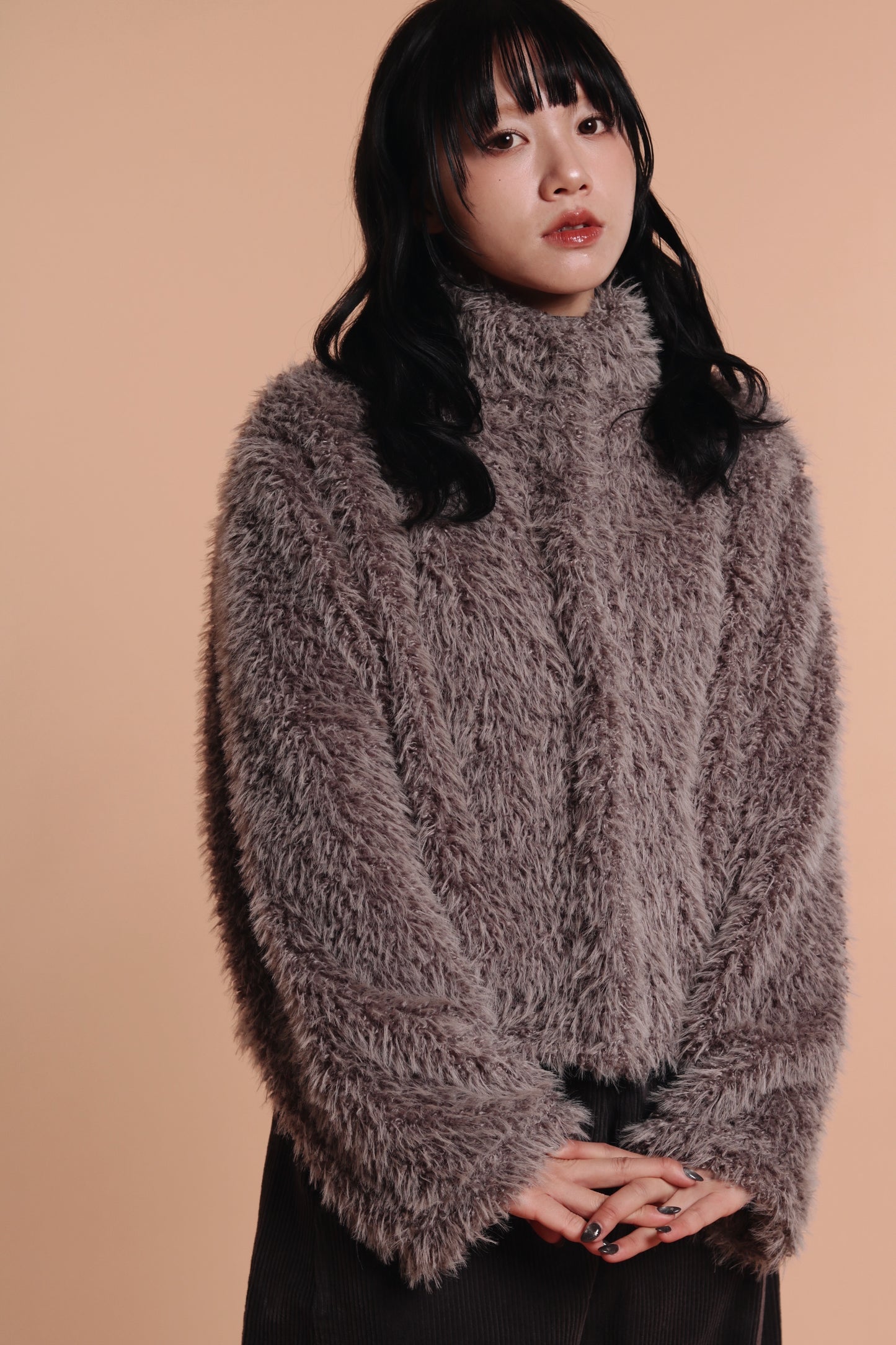 Fluffy Cardigan (Grey)