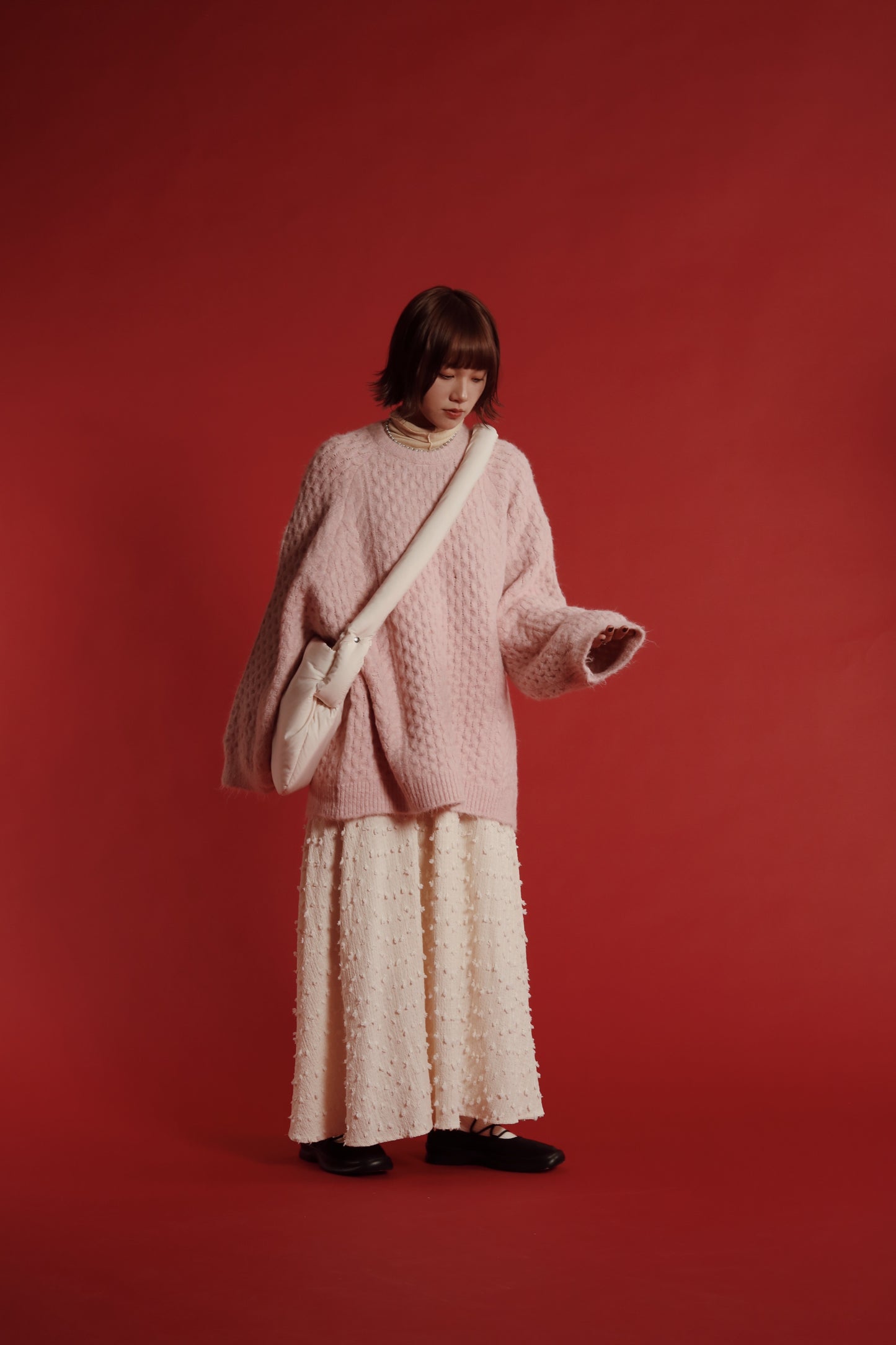 Doll Cloud Bag (Black/Brown/Ivory)