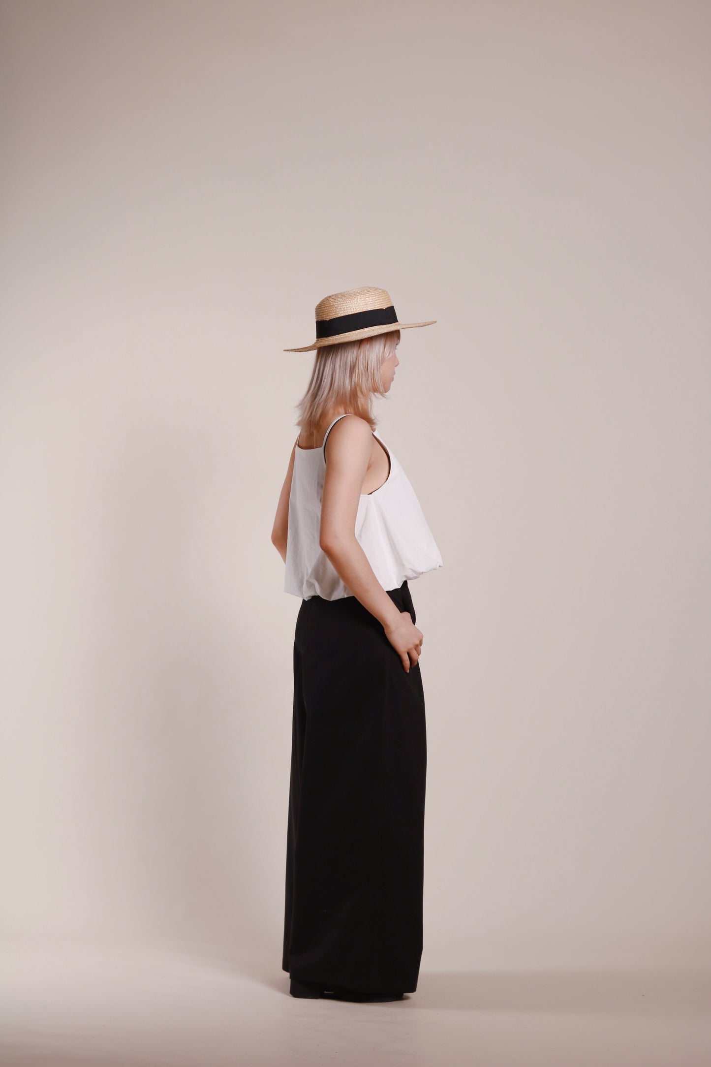 Renne Wide Leg Pants (Black)