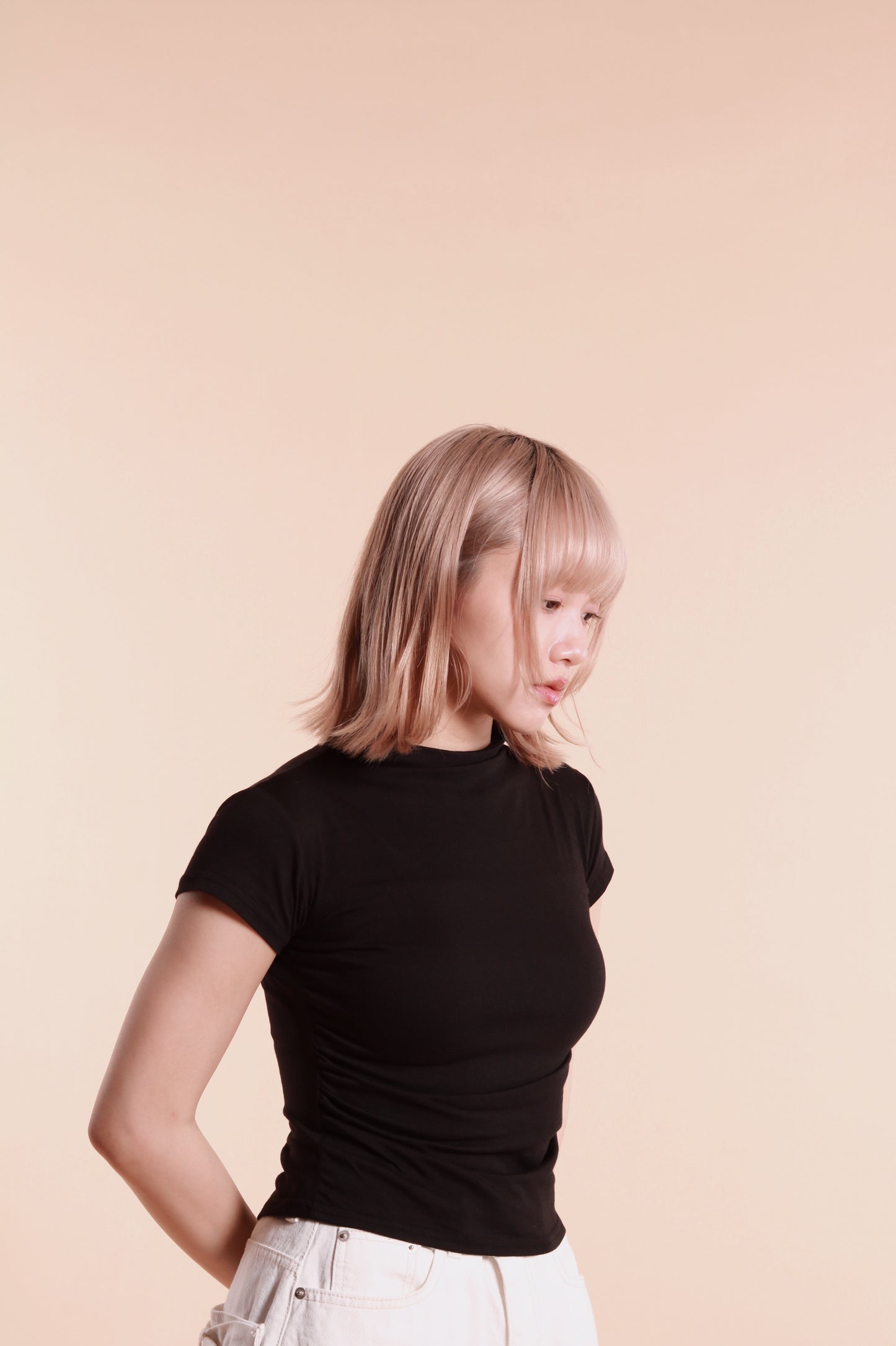 Gathered Tee (Black)