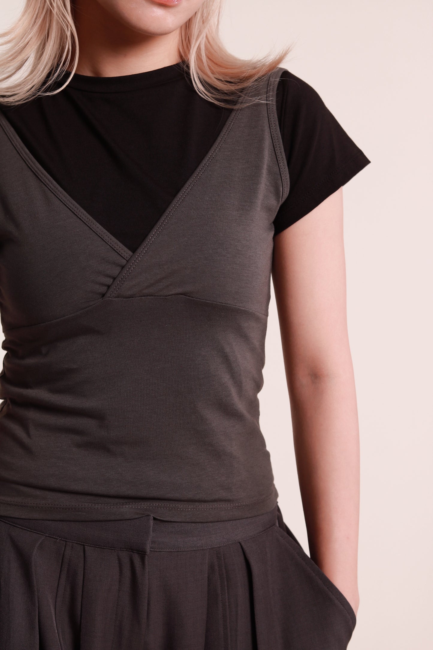 Lyla Tee Set (Charcoal)