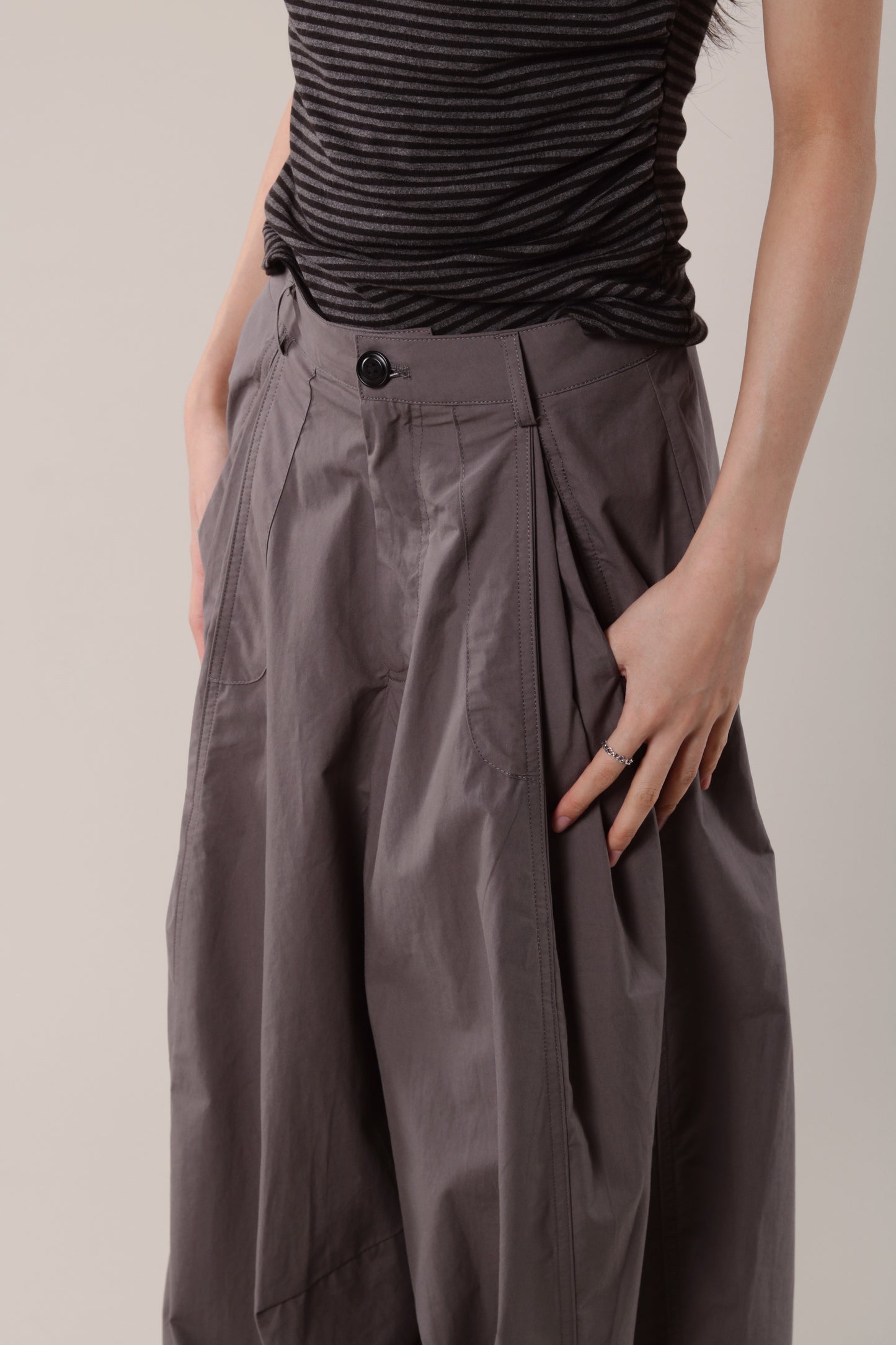 Wide Leg Pants (Charcoal)