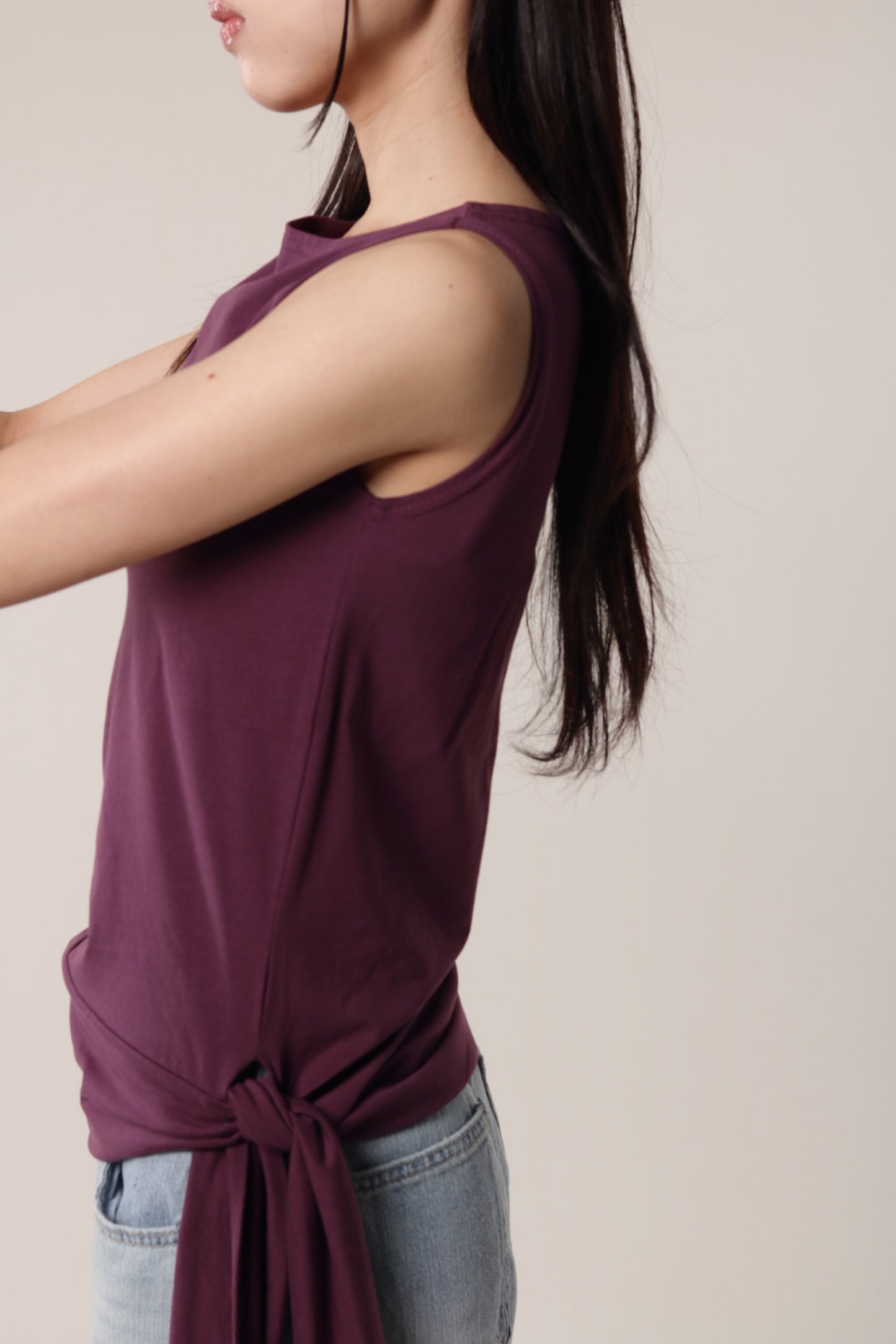 Amos Sleeveless Top (Purple)