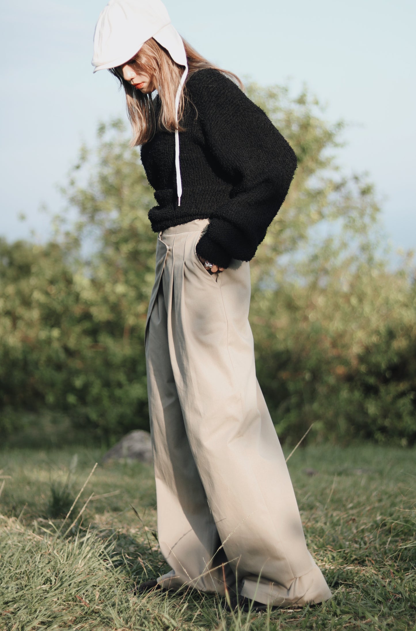 Layered Pants (Khaki)