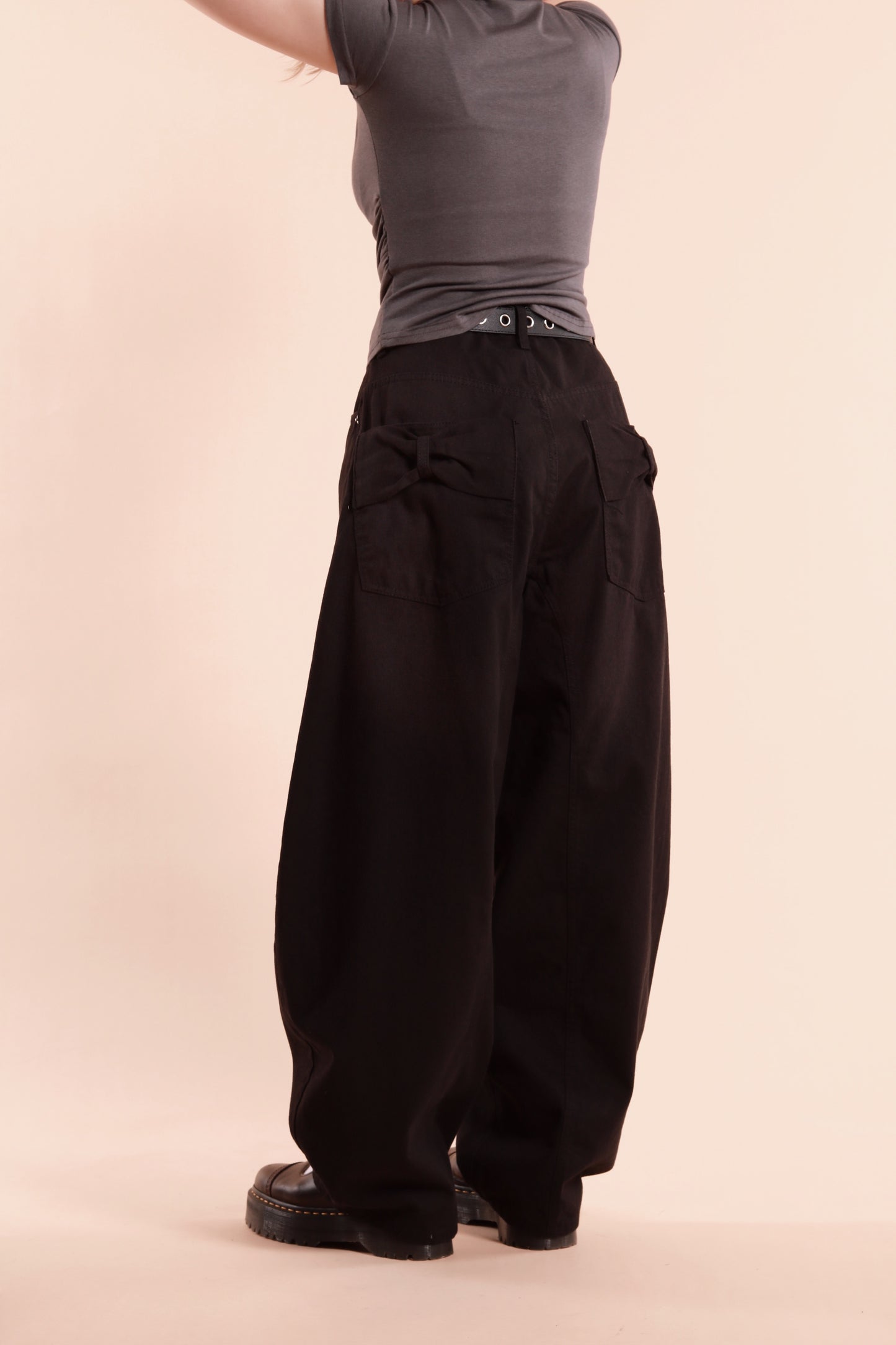 Ribbon Jeans (Black)