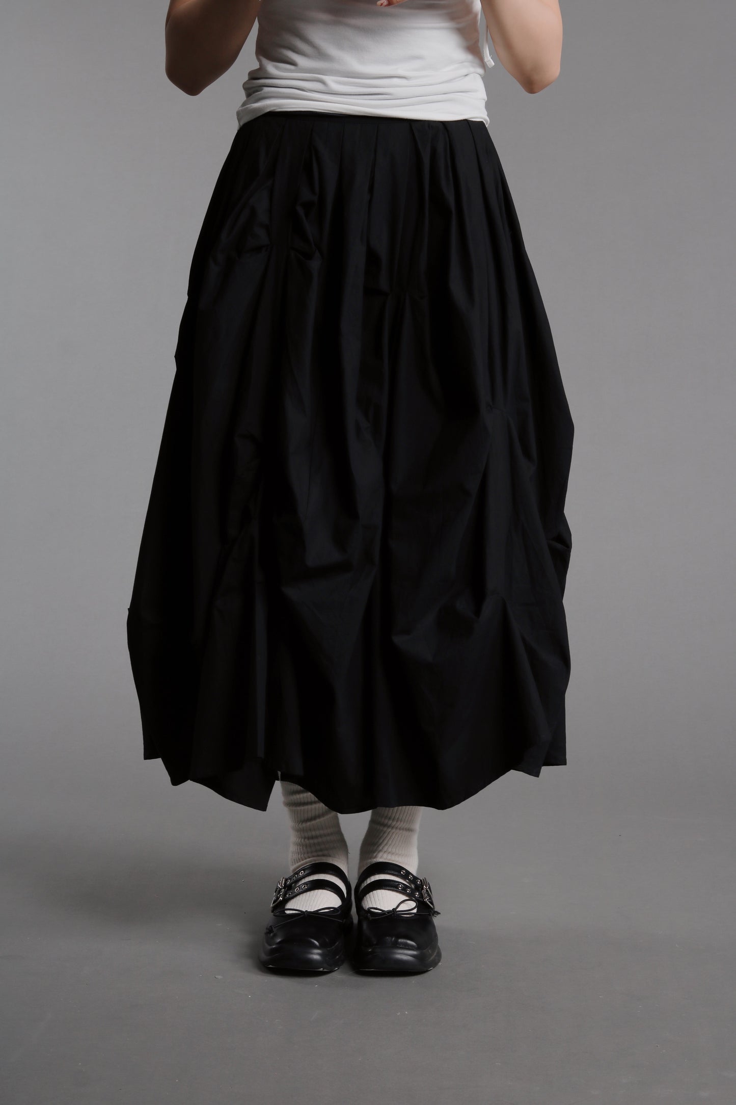 Doll Gathered Skirt (Black)