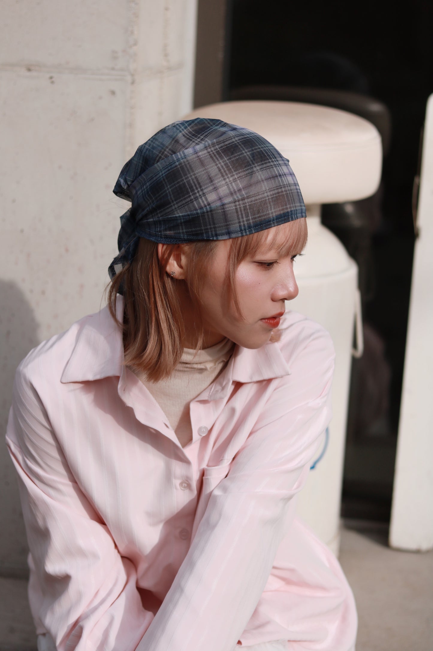 See Through Scarf (Blue)