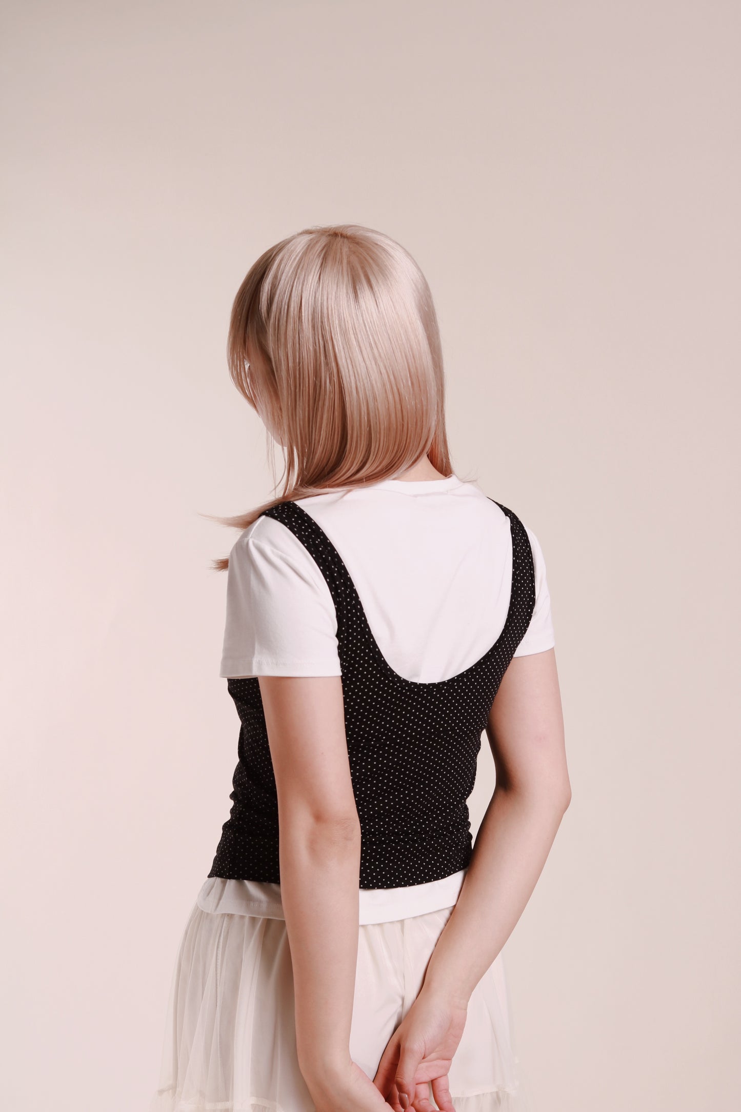 Dot Dot Sleeveless Top (Black)